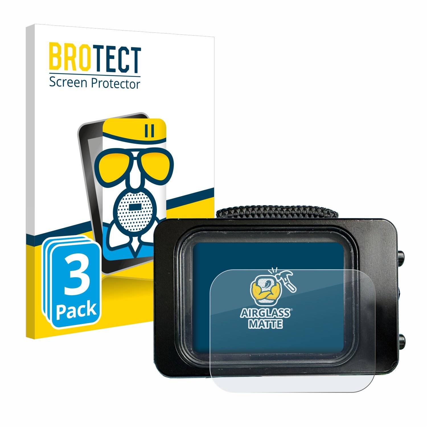 3x BROTECT AirGlass Matt Glas Panzer Folie für Divesoft Freedom dive