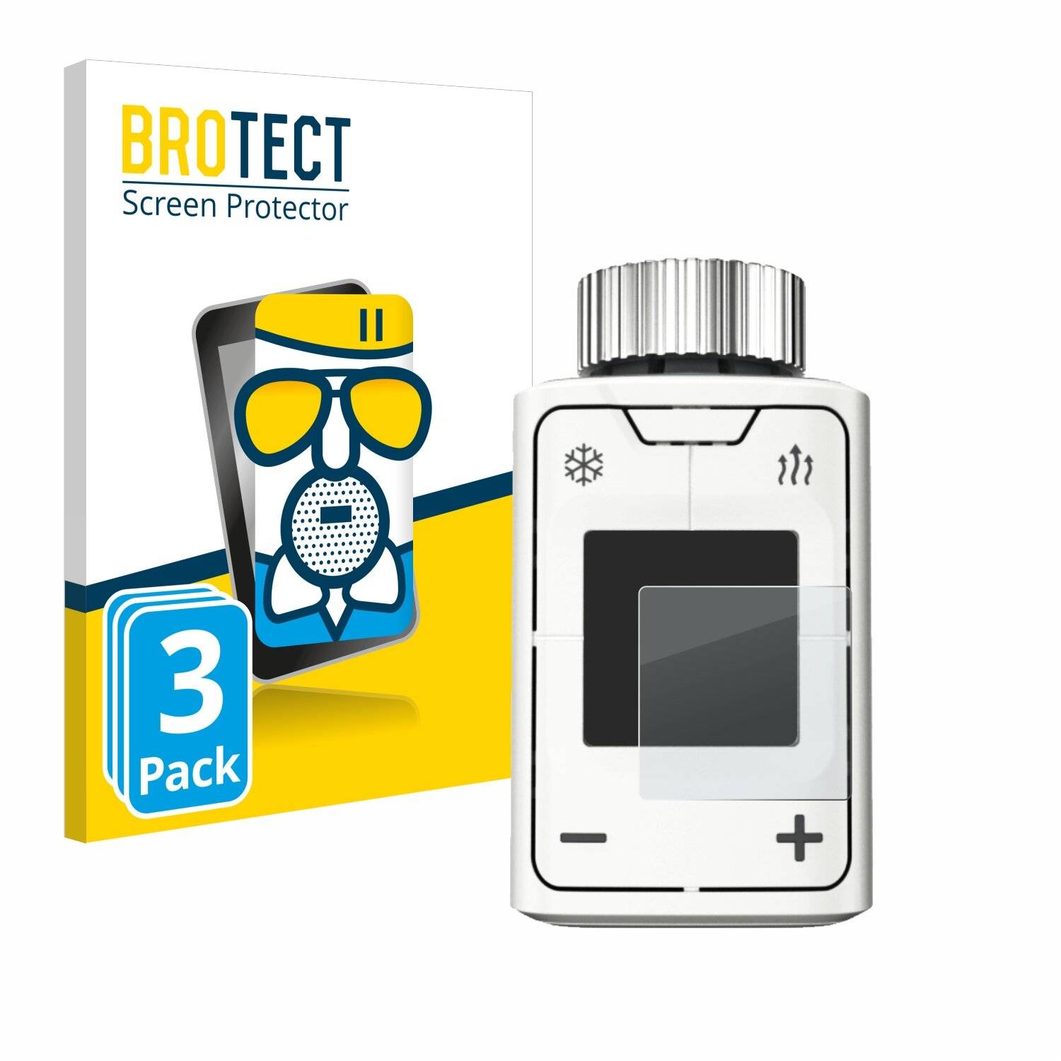 3x BROTECT AirGlass Matt Glas Panzer Folie für AVM FRITZ!DECT