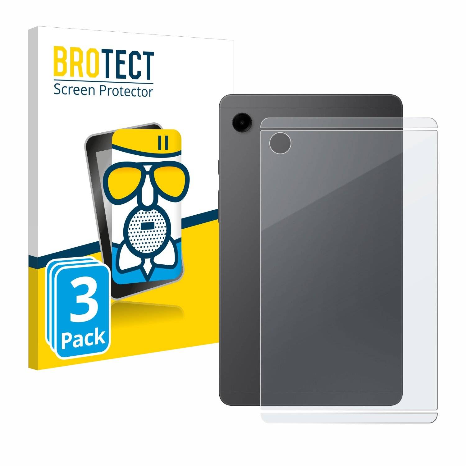 3x BROTECT AirGlass Matt Glas Panzer Folie für Samsung Galaxy Tab A9 WiFi