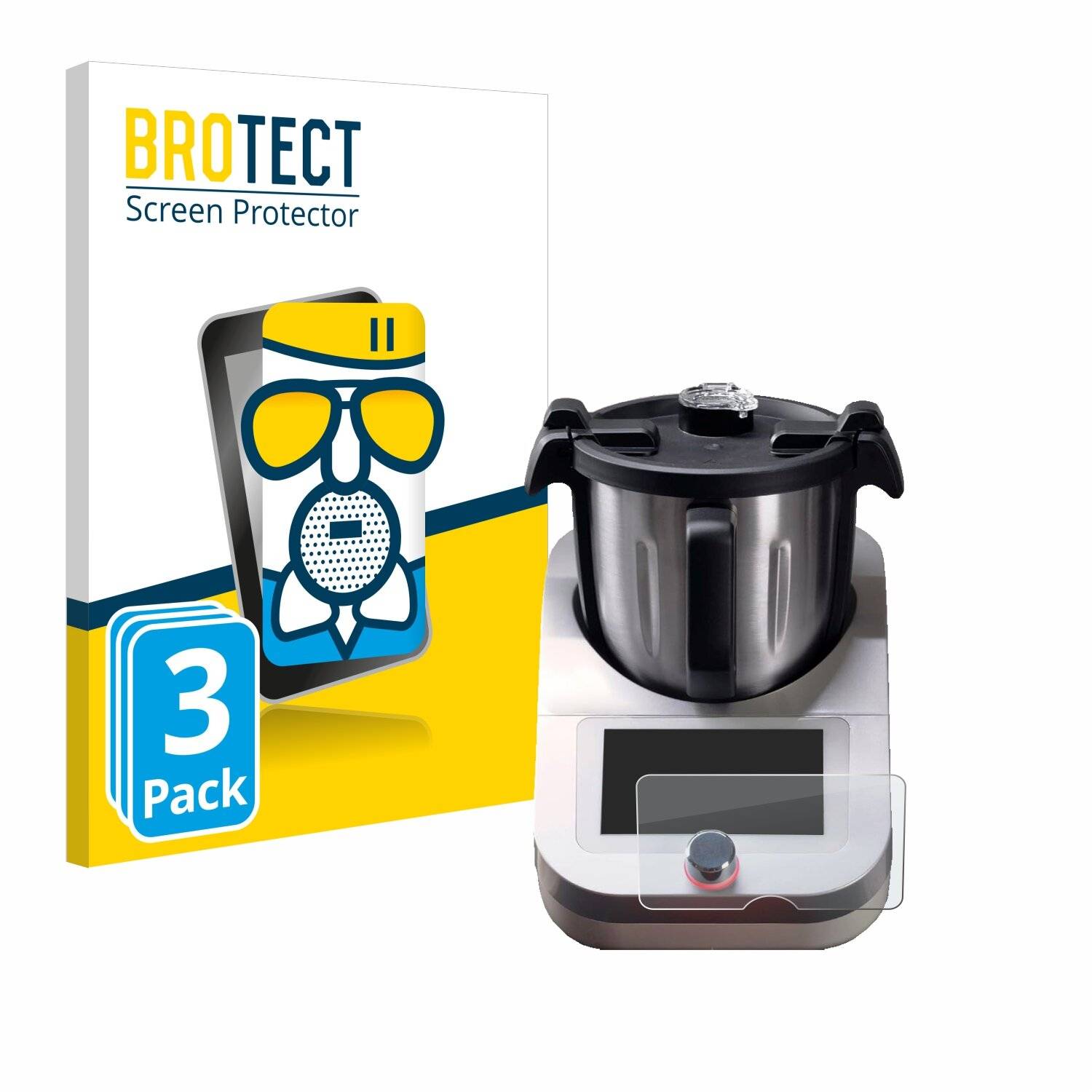 3x BROTECT AirGlass Matt Glas Panzer Folie für Ufesa TotalChef