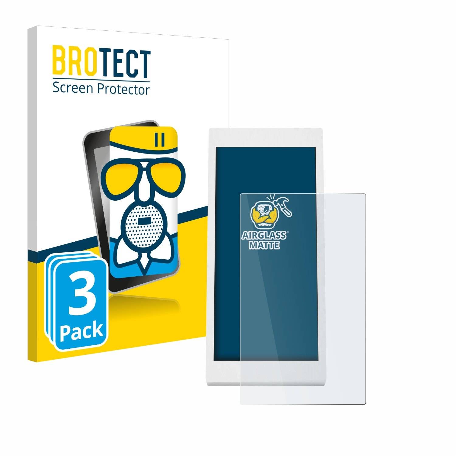 3x BROTECT AirGlass Matt Glas Panzer Folie für WetterOnline