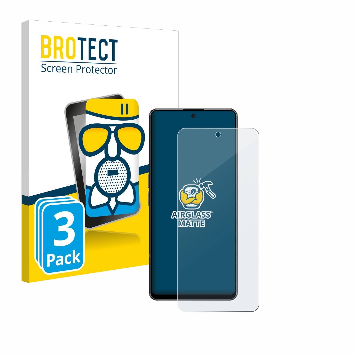 3x BROTECT AirGlass Matt Glas Panzer Folie für OnePlus Nord CE 3