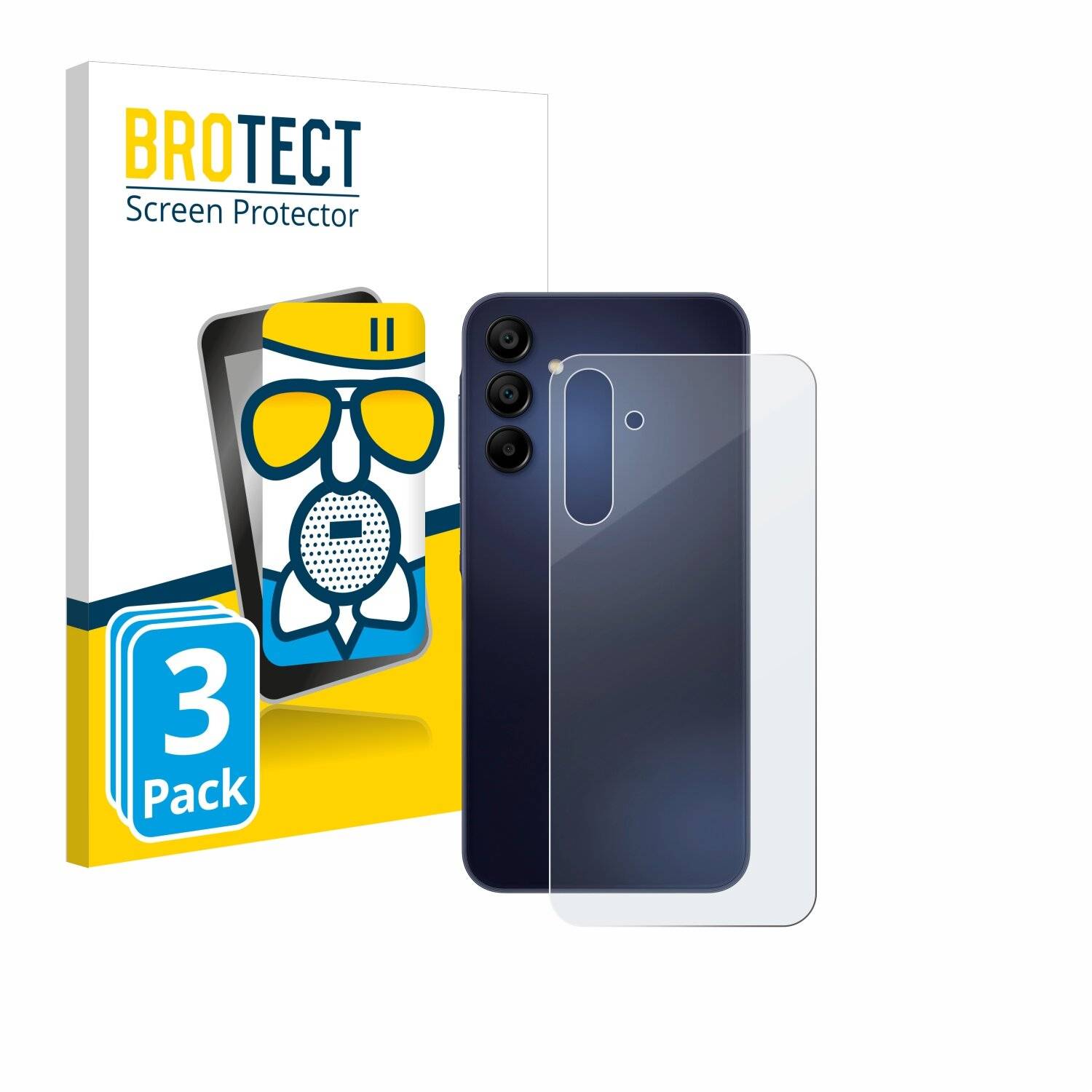 3x BROTECT AirGlass Matt Glas Panzer Folie für Samsung Galaxy A15
