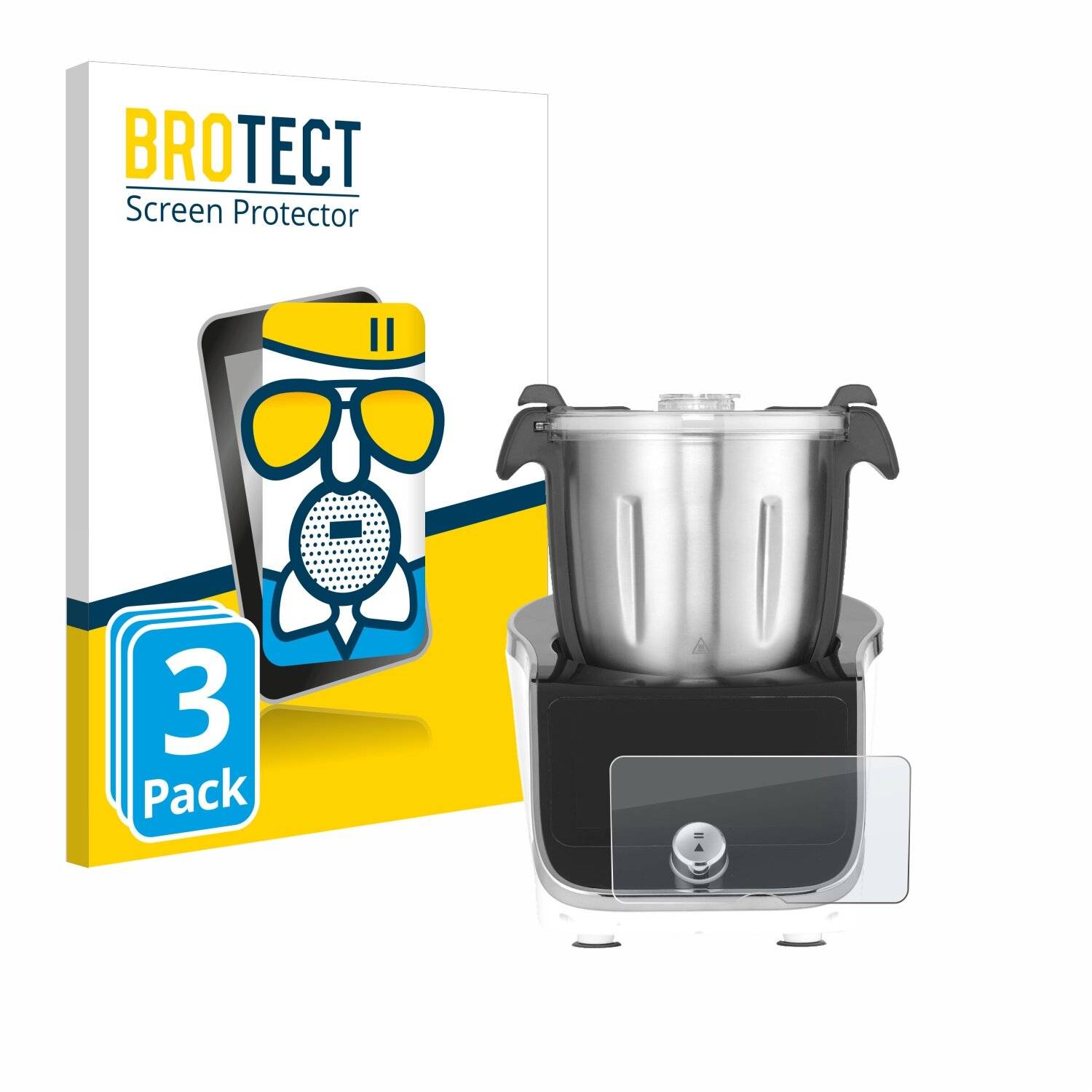 3x BROTECT AirGlass Matt Glas Panzer Folie für Hendi