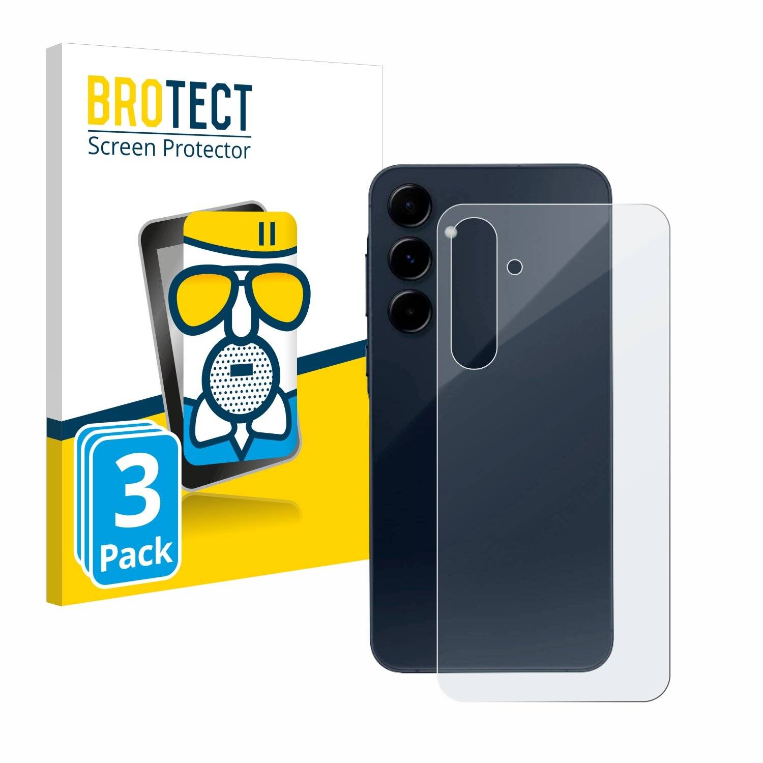 3x BROTECT AirGlass Matt Glas Panzer Folie für Samsung Galaxy A35 5G