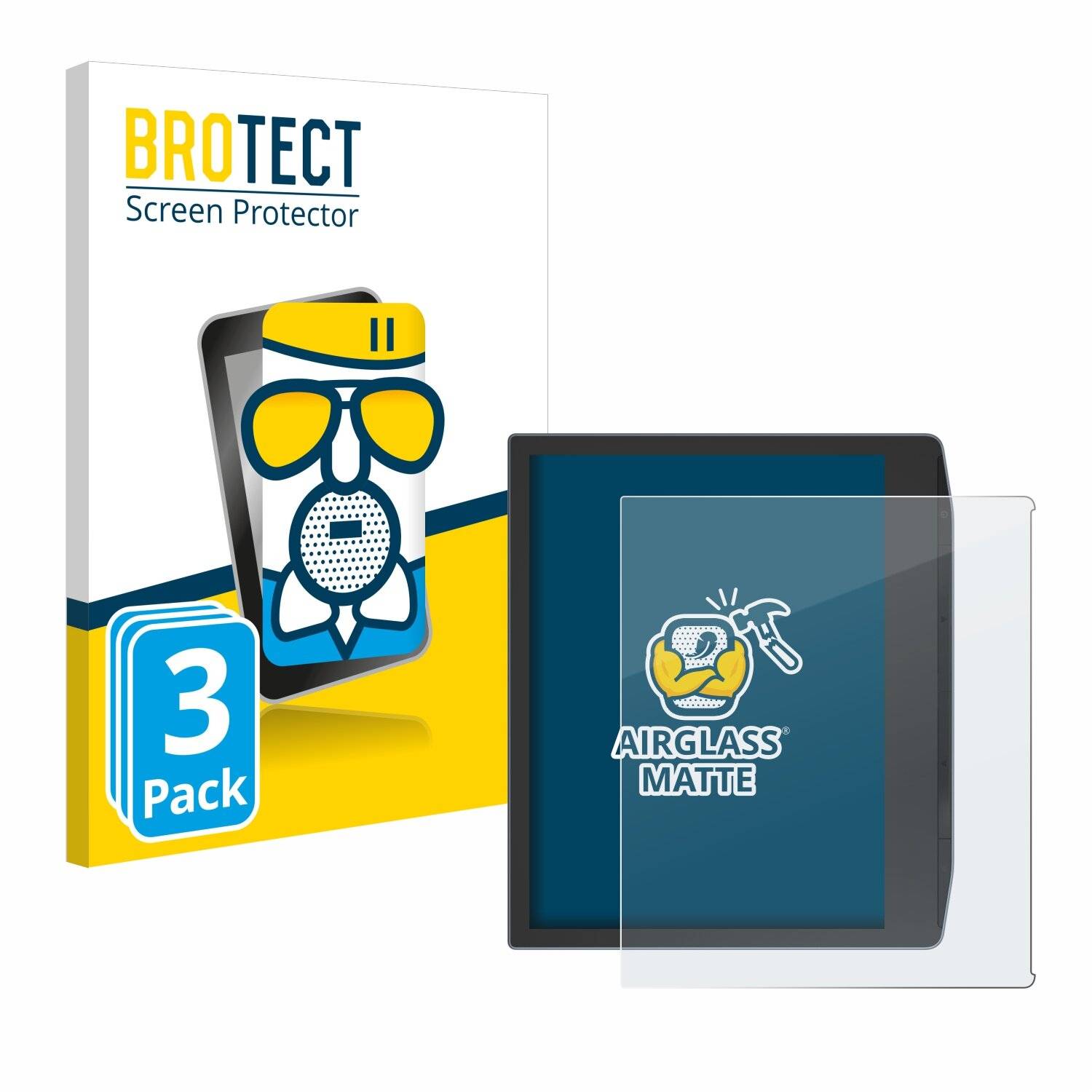 3x BROTECT AirGlass Matt Glas Panzer Folie für PocketBook Era