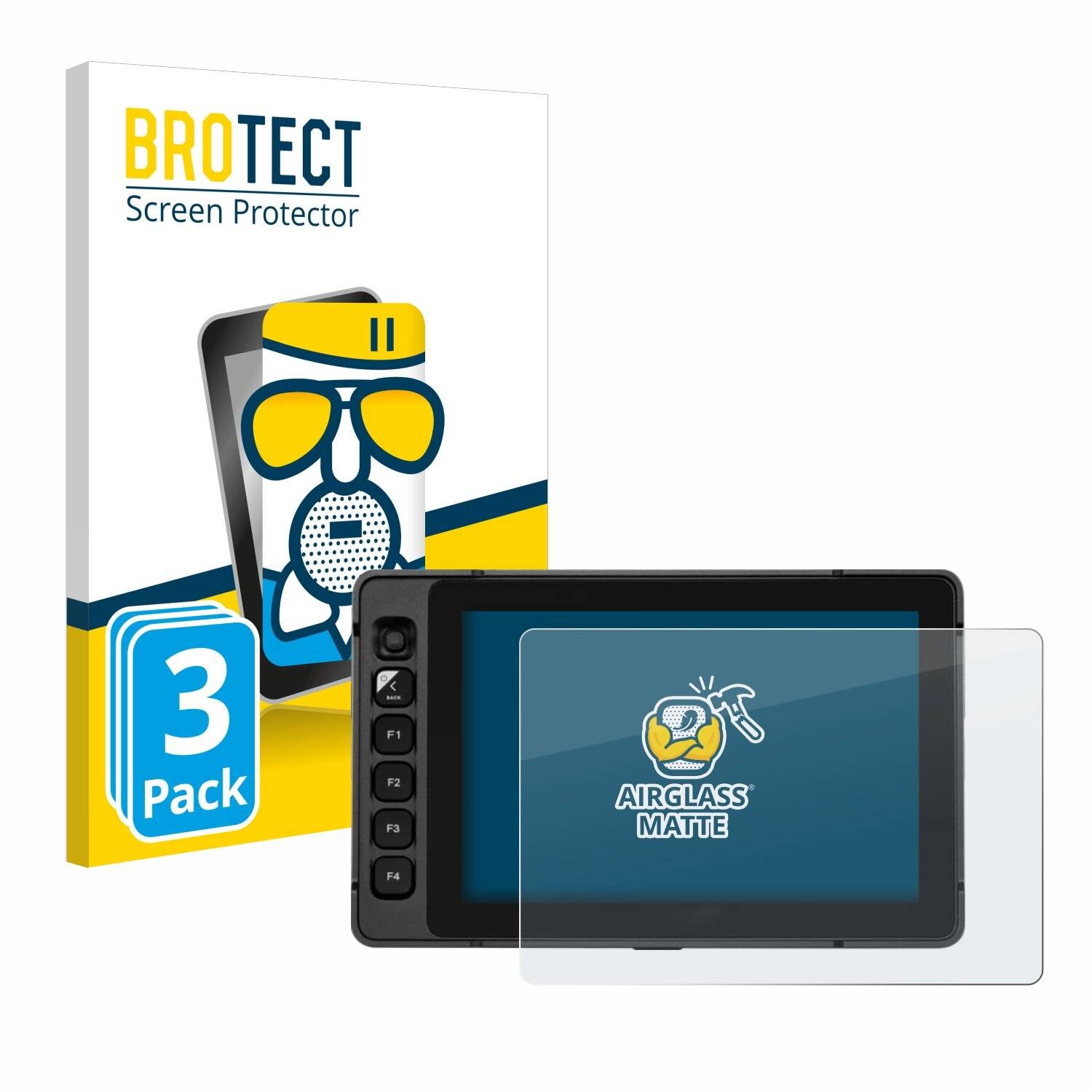 3x BROTECT AirGlass Matt Glas Panzer Folie für SmallHD Ultra