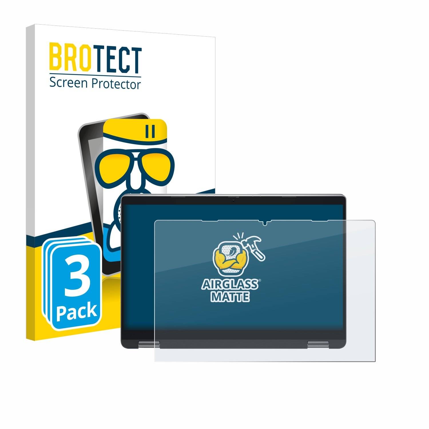 3x BROTECT AirGlass Matt Glas Panzer Folie für Dell Latitude 5350
