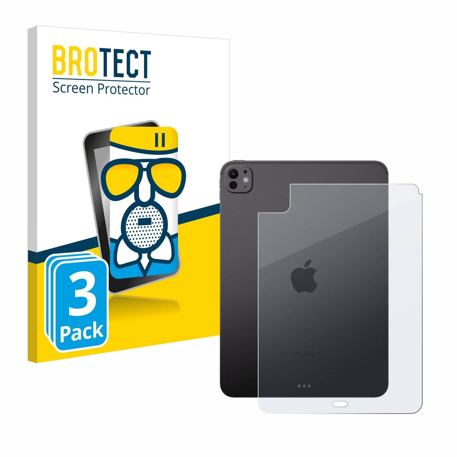 3x BROTECT AirGlass Matt Glas Panzer Folie für Apple iPad Pro 11 WiFi 2024