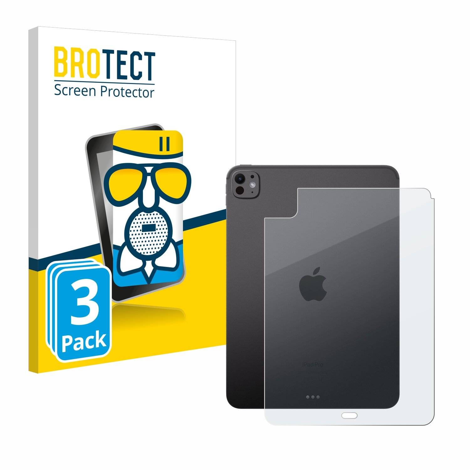 3x BROTECT AirGlass Matt Glas Panzer Folie für Apple iPad Pro 11 WiFi Cellular 2024