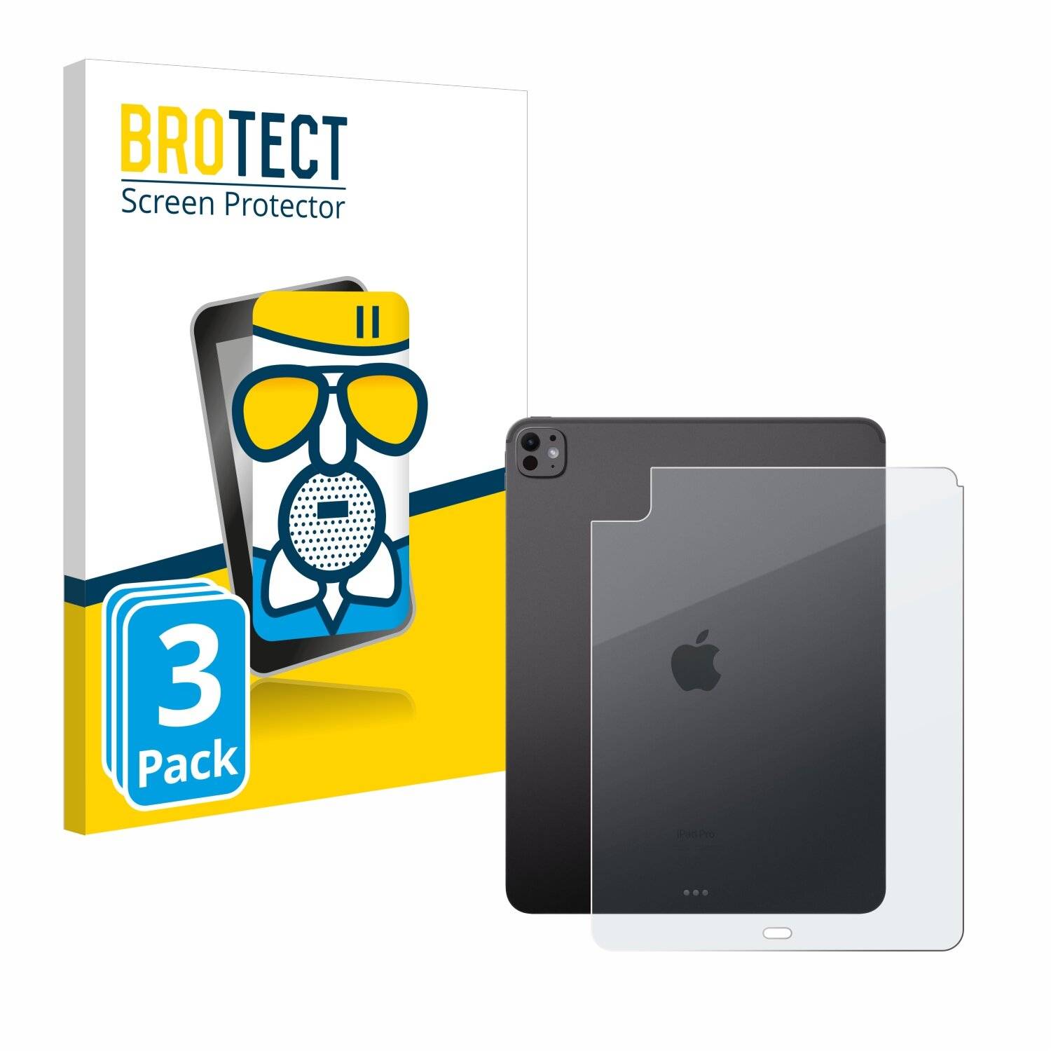 3x BROTECT AirGlass Matt Glas Panzer Folie für Apple iPad Pro 13 WiFi 2024