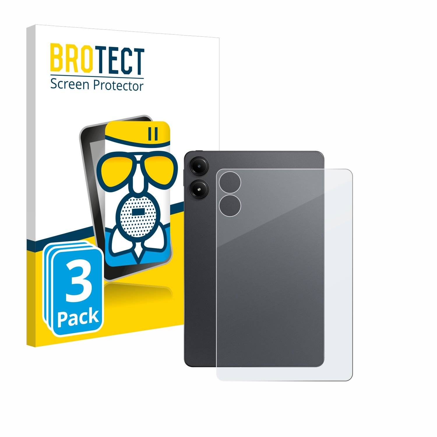 3x BROTECT AirGlass Matt Glas Panzer Folie für Xiaomi Redmi Pad Pro