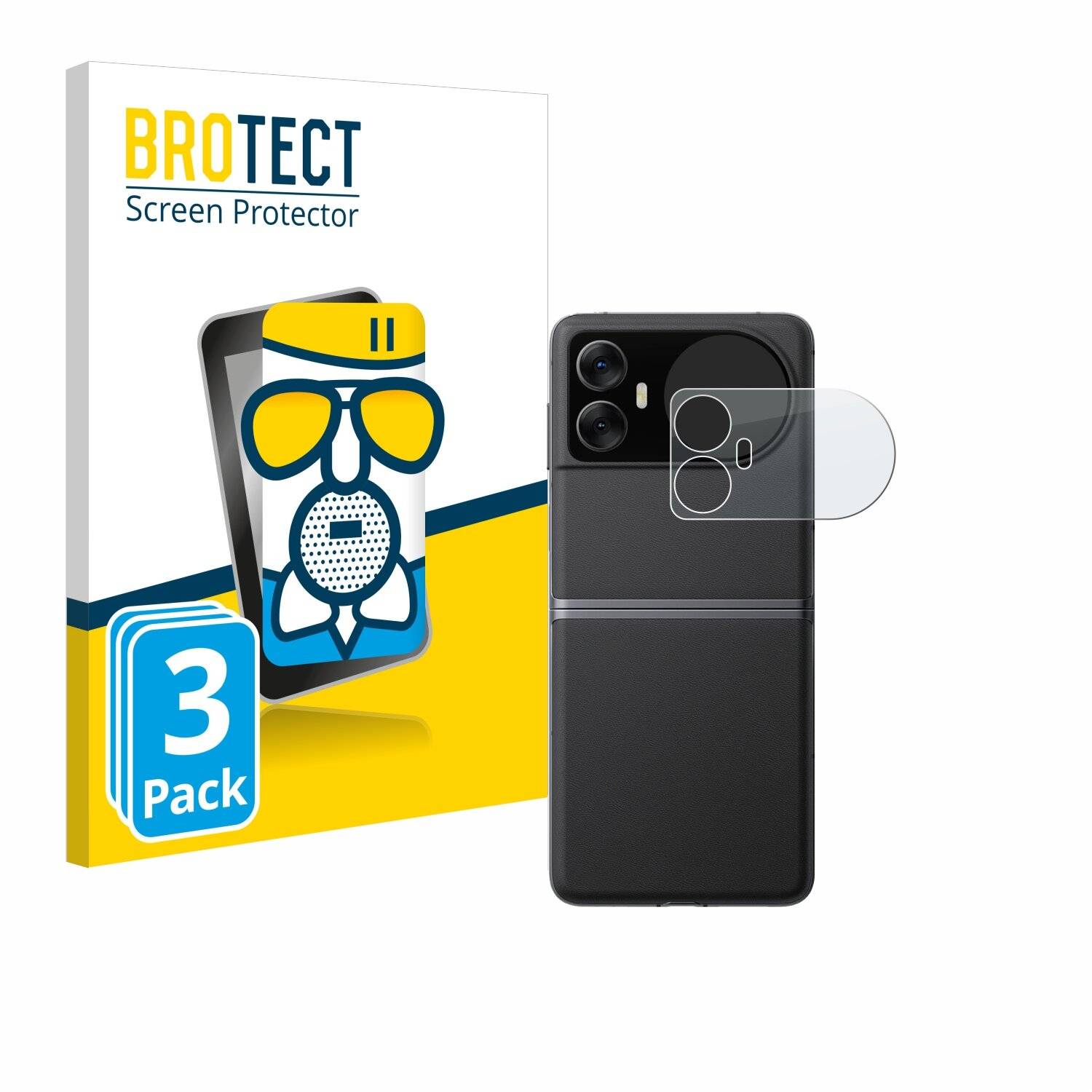 3x BROTECT AirGlass Matt Glas Panzer Folie für Blackview Hero 10 (Äußeres