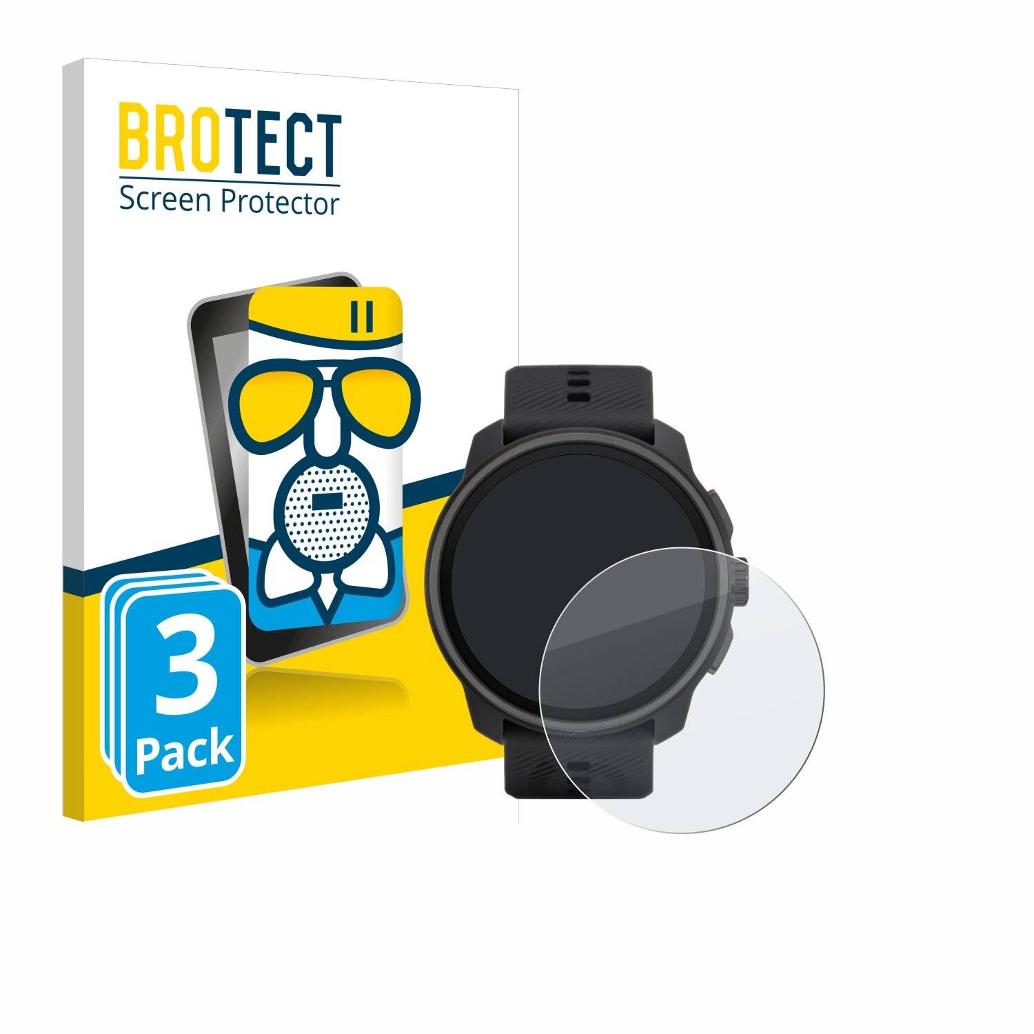 3x BROTECT AirGlass Matt Glas Panzer Folie für Suunto Race