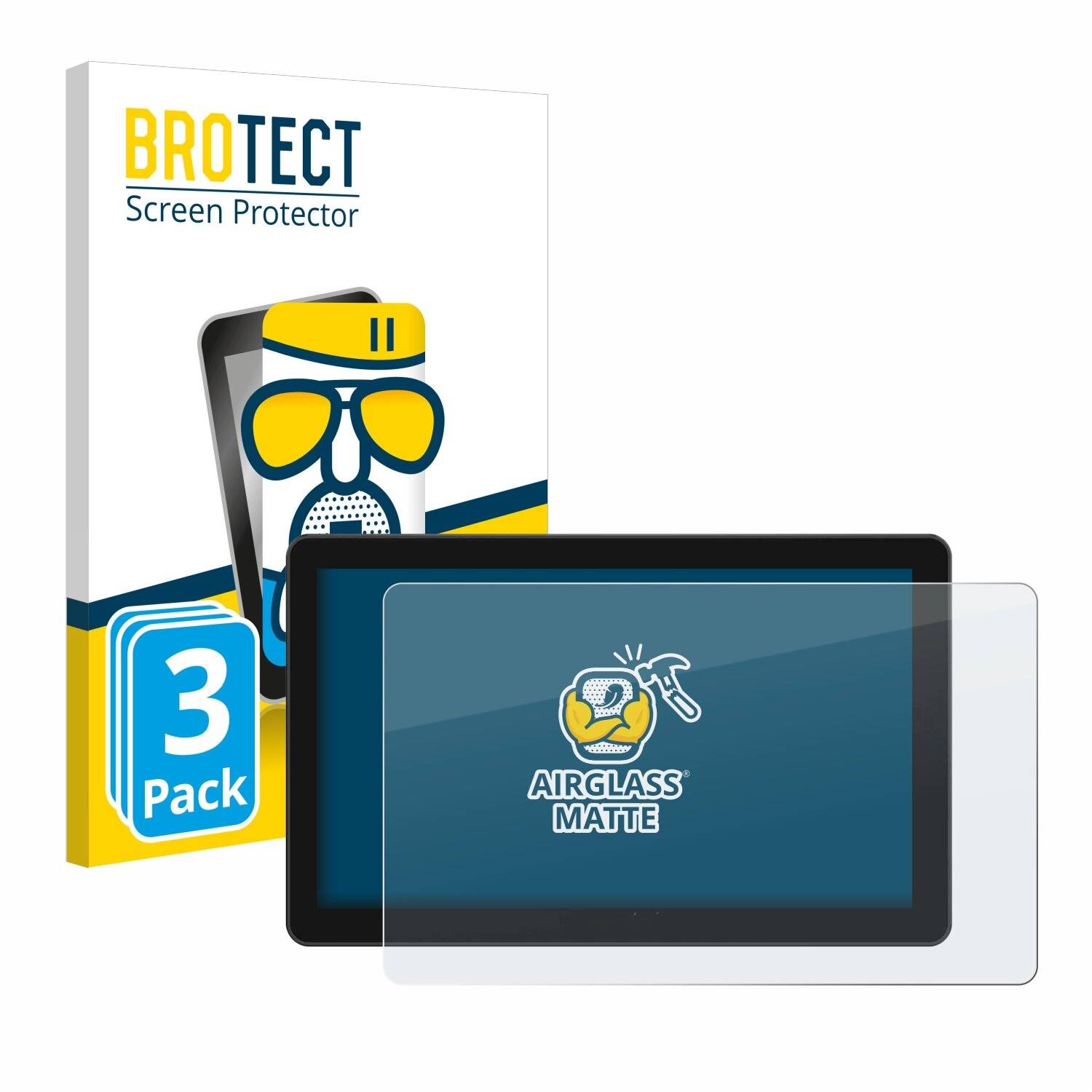 3x BROTECT AirGlass Matt Glas Panzer Folie für Shimbol