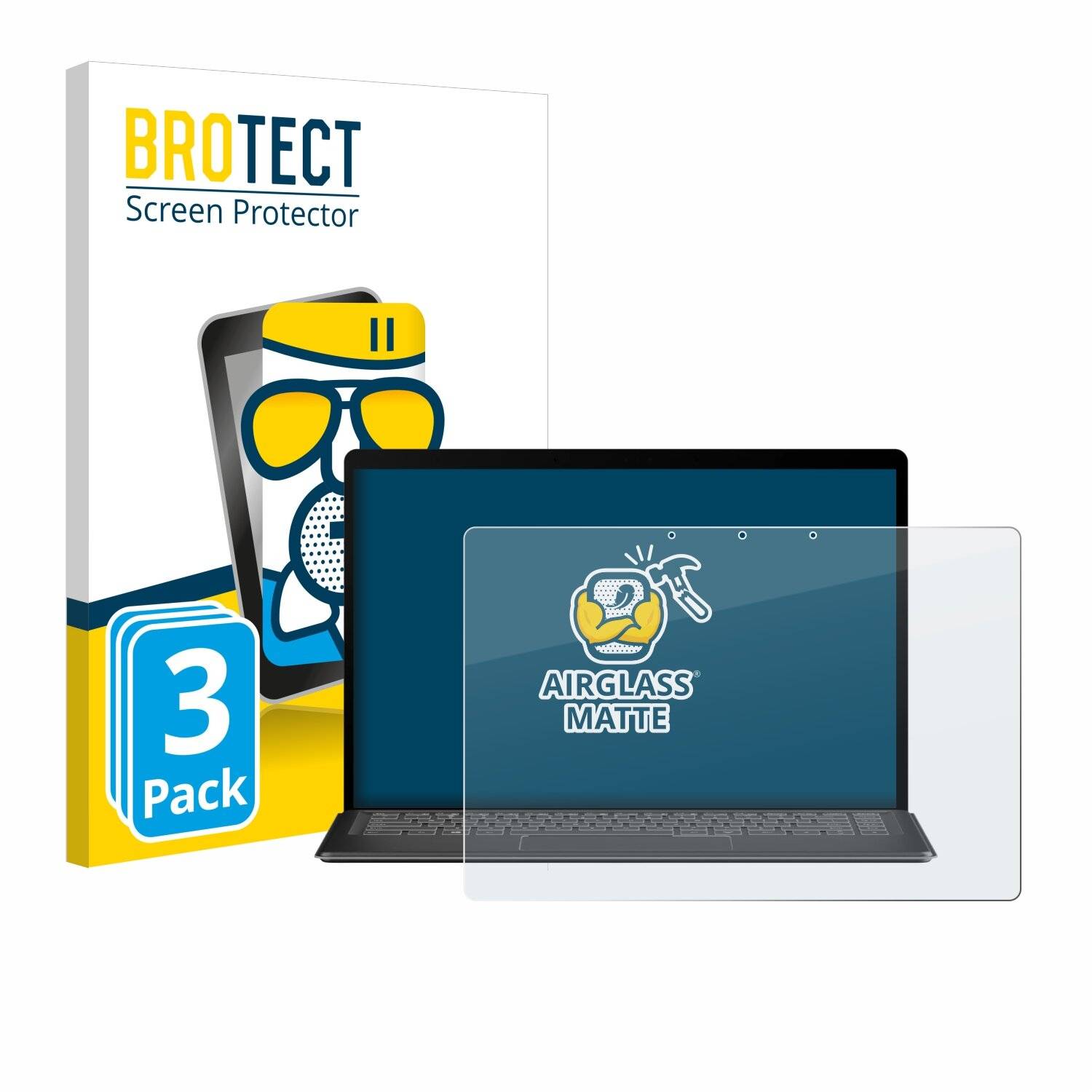 3x BROTECT AirGlass Matt Glas Panzer Folie für Minisforum V3