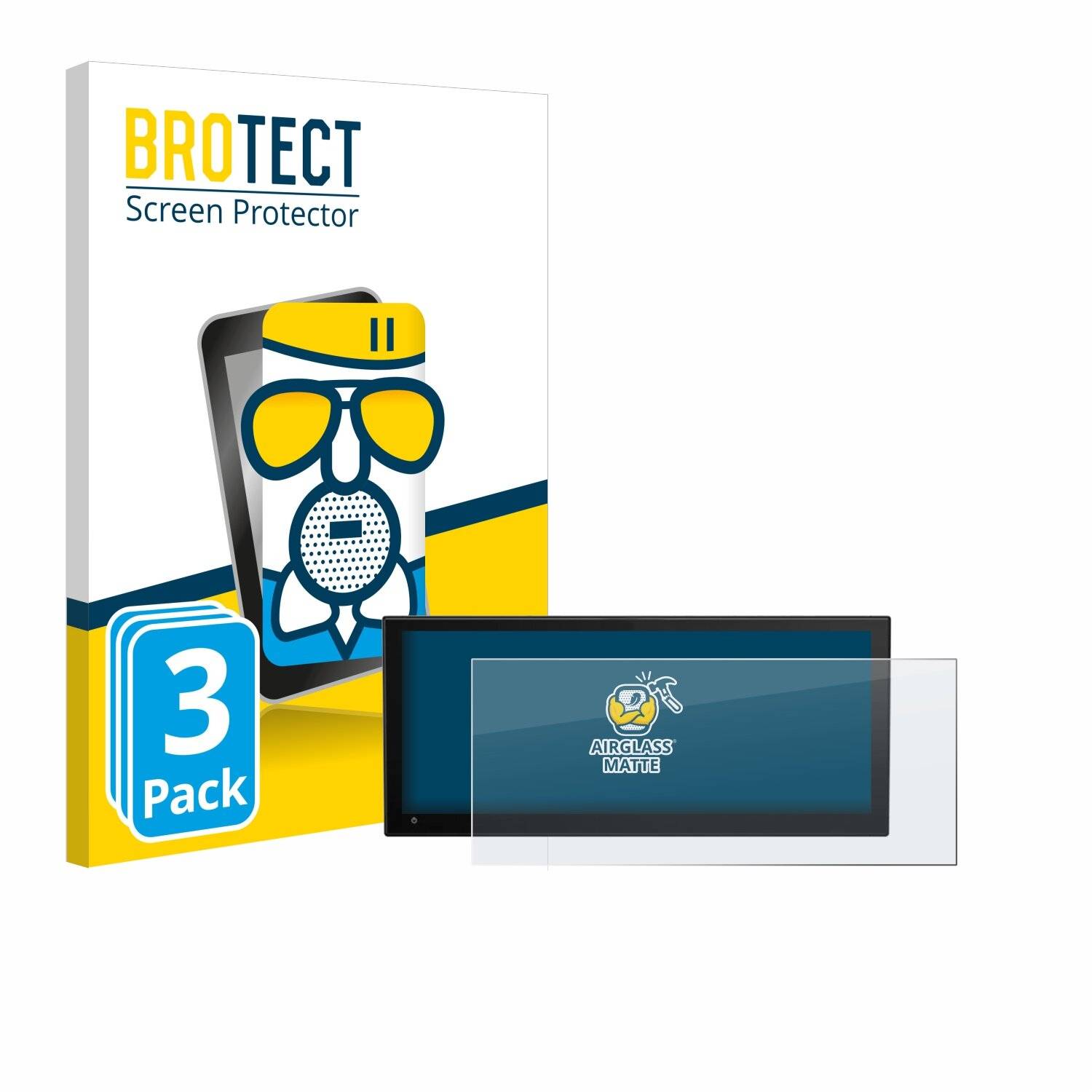 3x BROTECT AirGlass Matt Glas Panzer Folie für Simrad NSX