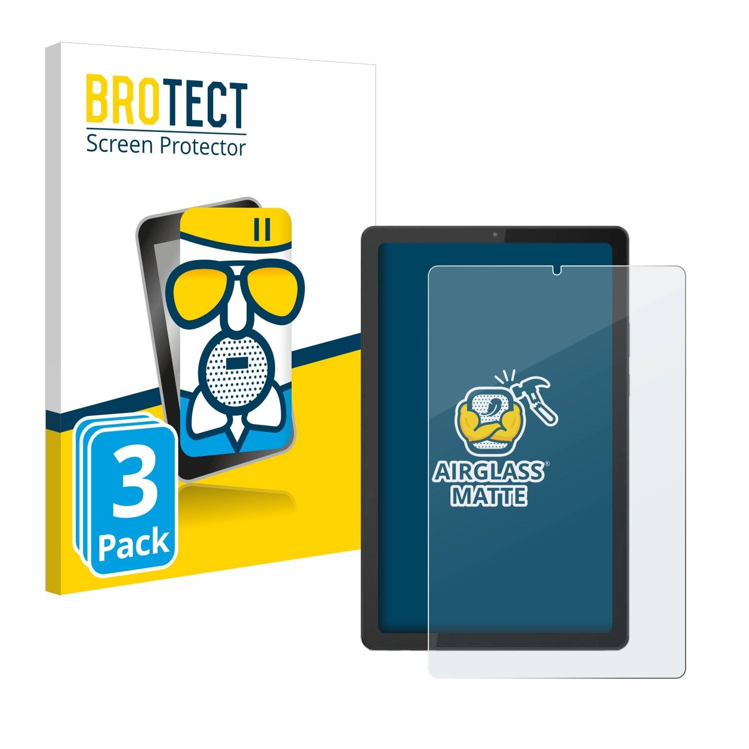 3x BROTECT AirGlass Matt Glas Panzer Folie für Barnes & Noble Nook