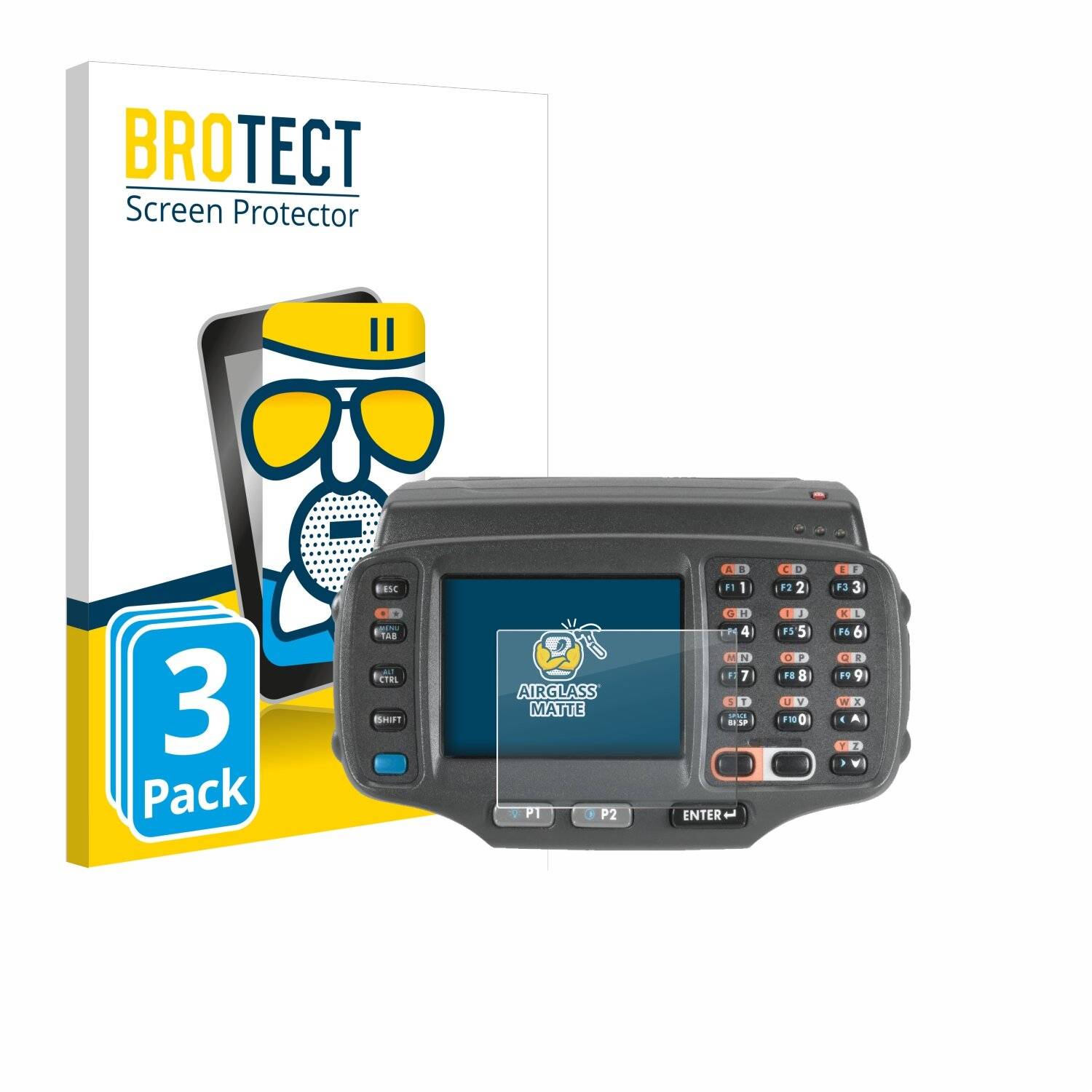 3x BROTECT AirGlass Matt Glas Panzer Folie für Zebra