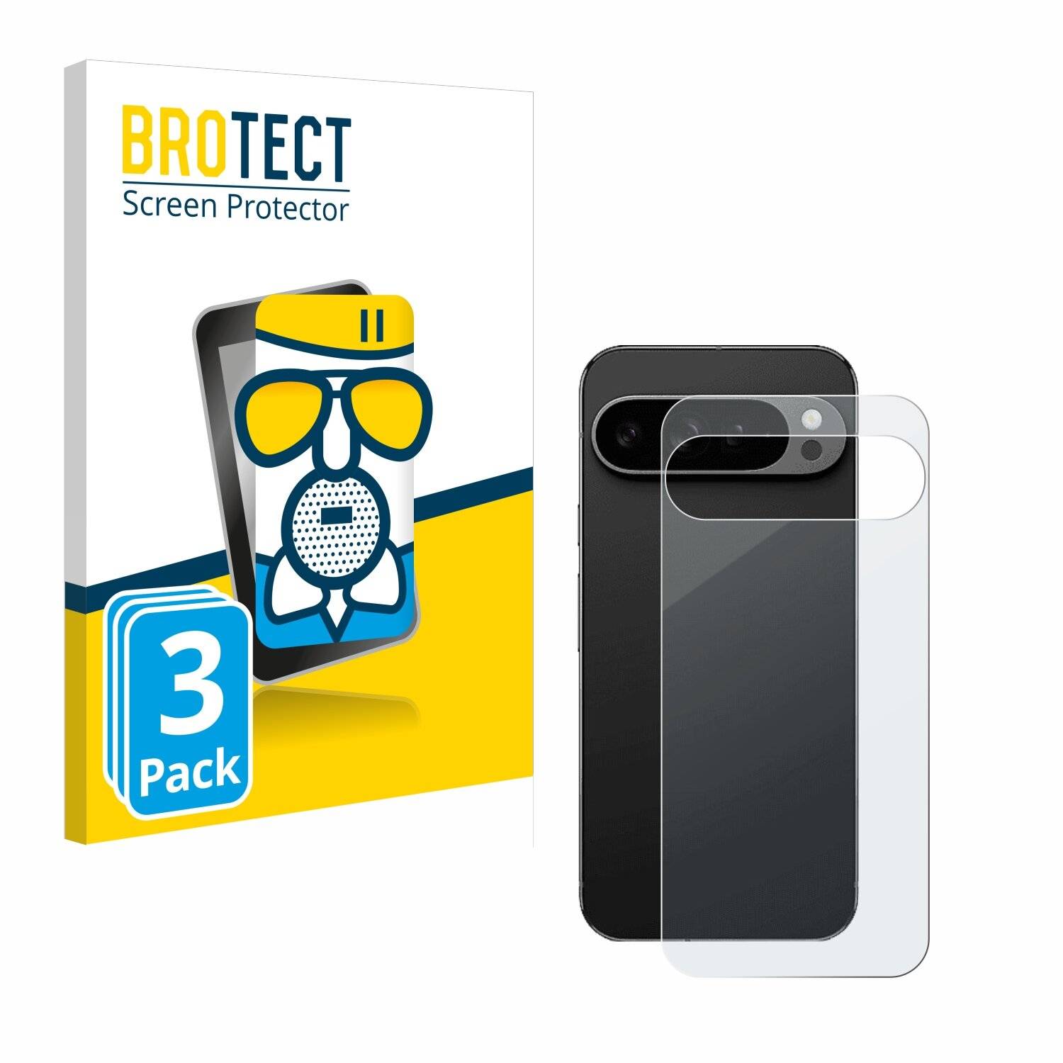 3x BROTECT AirGlass Matt Glas Panzer Folie für Google Pixel 9 Pro XL