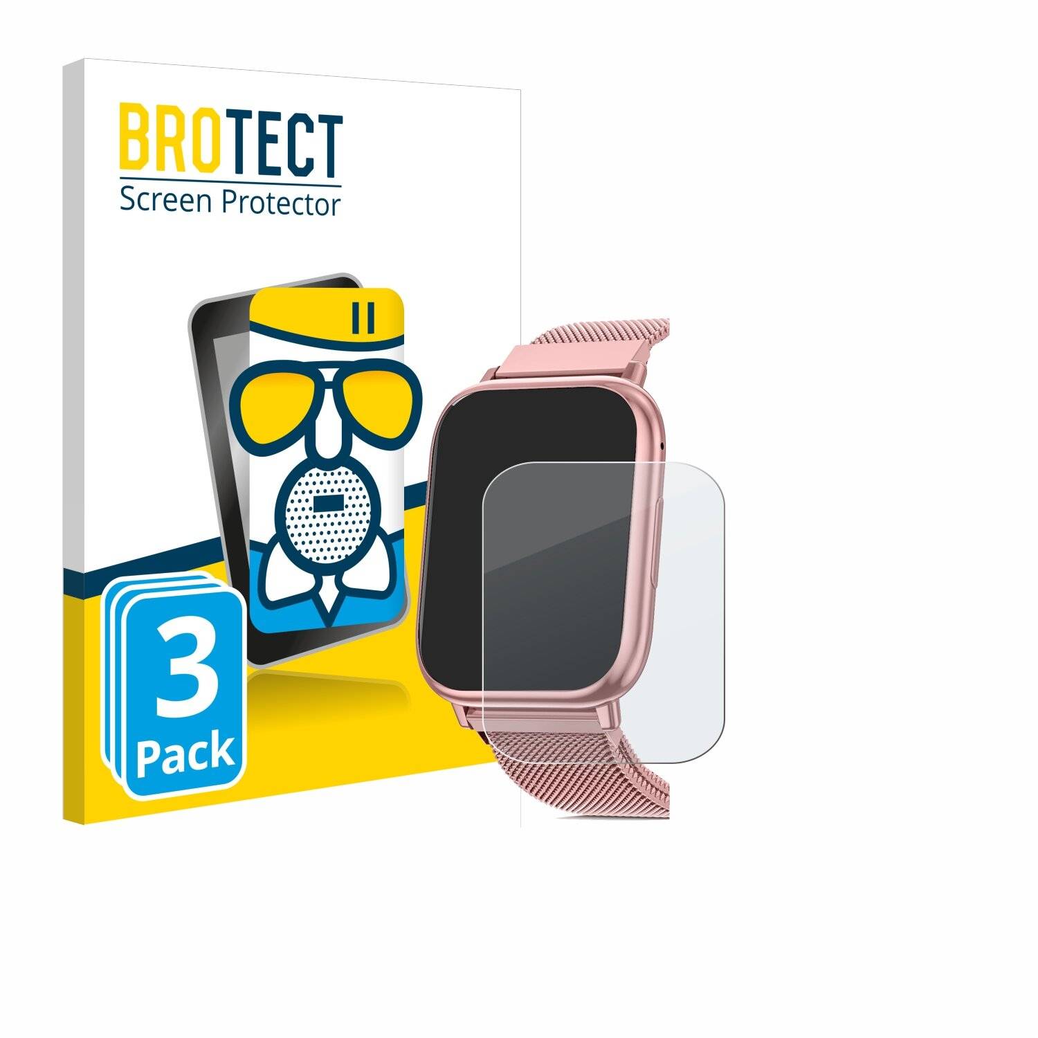 3x BROTECT AirGlass Matt Glas Panzer Folie für Qeyumyeu G93