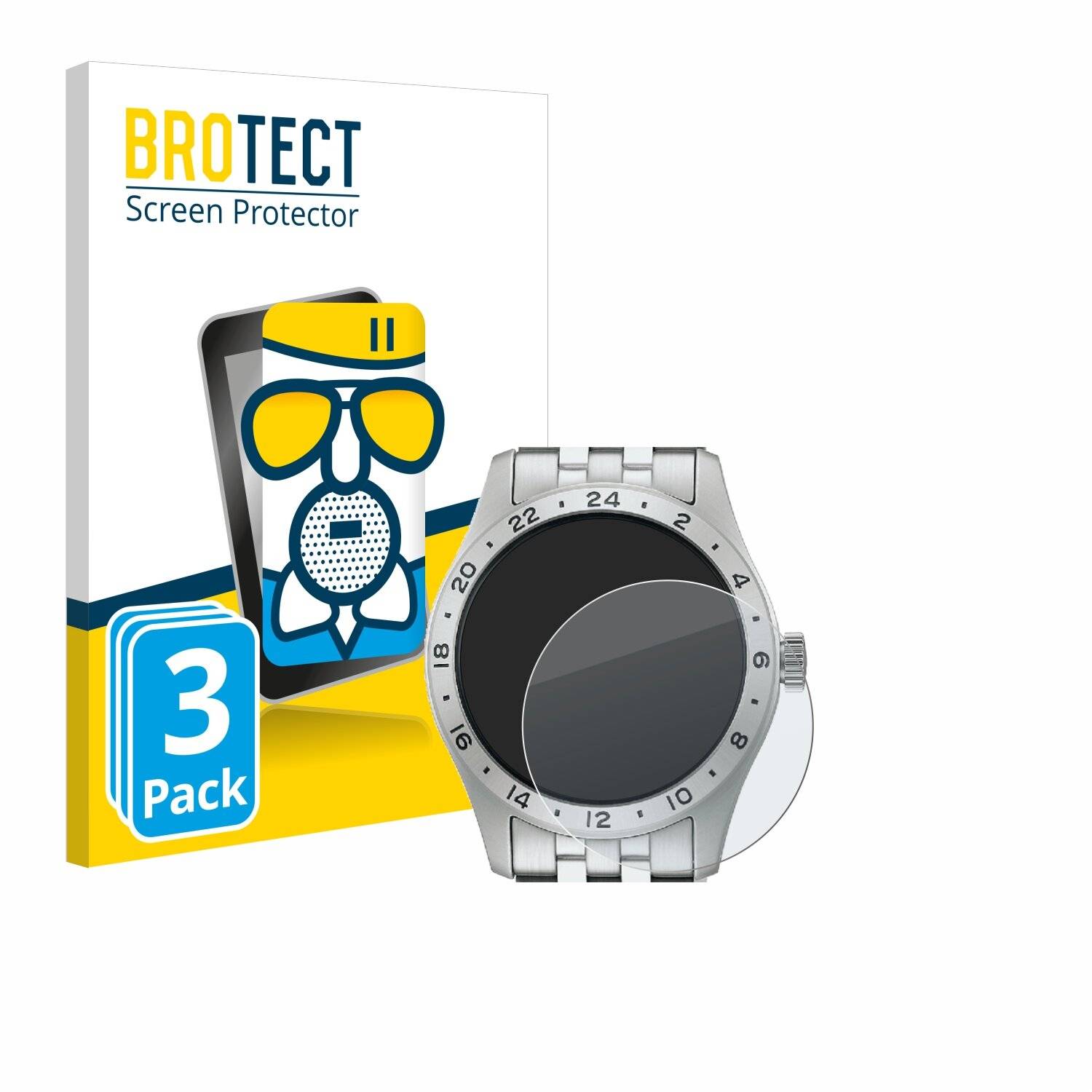 3x BROTECT AirGlass Matt Glas Panzer Folie für Seiko 5 Sports