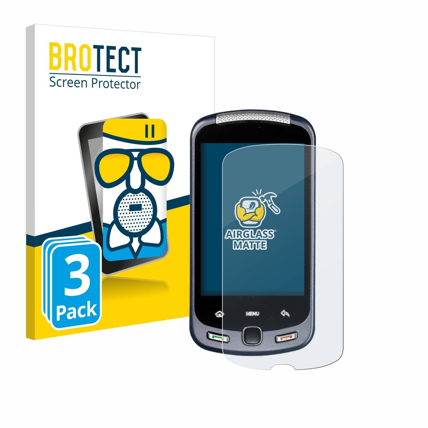 3x BROTECT AirGlass Matt Glas Panzer Folie für Samsung M900