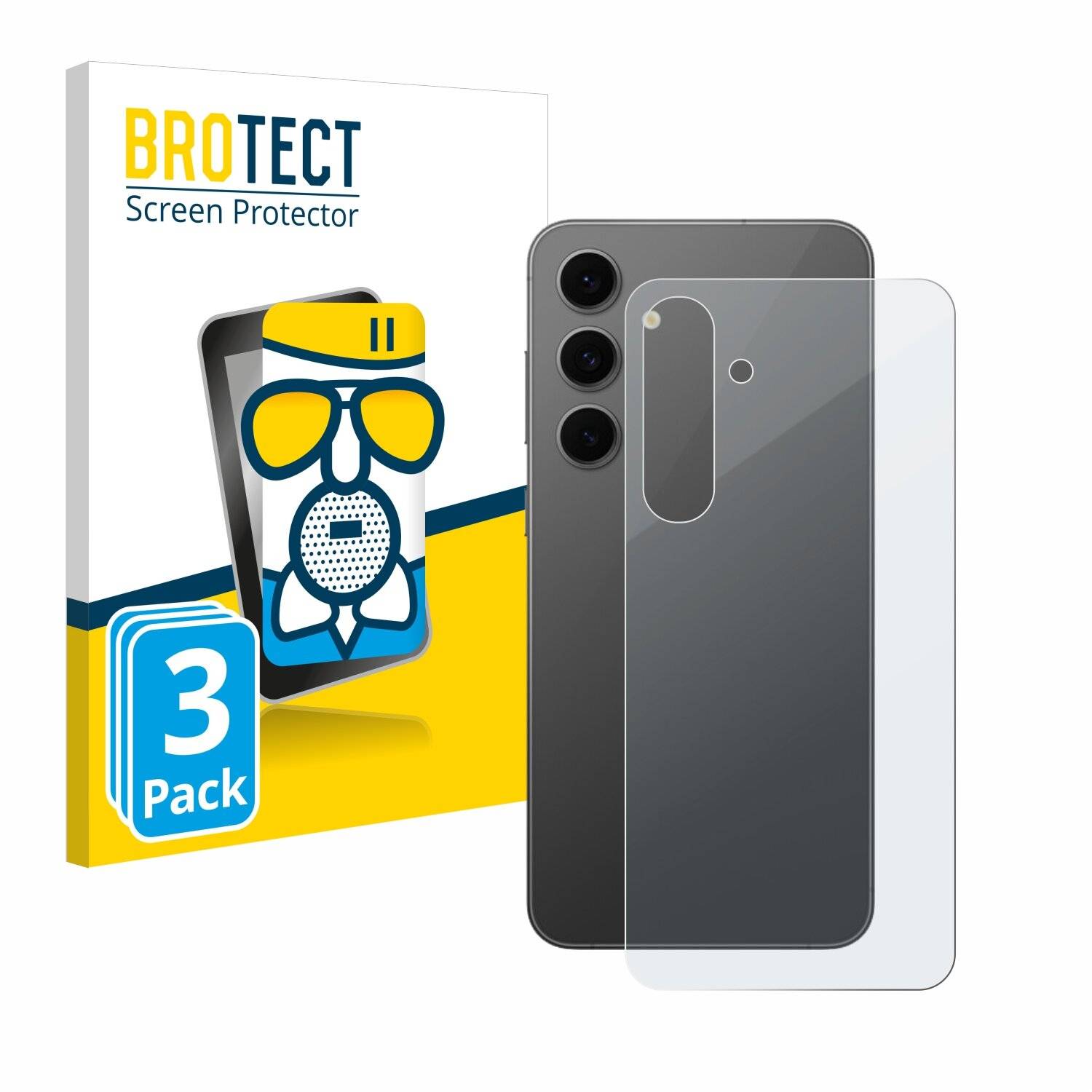 3x BROTECT AirGlass Matt Glas Panzer Folie für Samsung Galaxy S24 FE