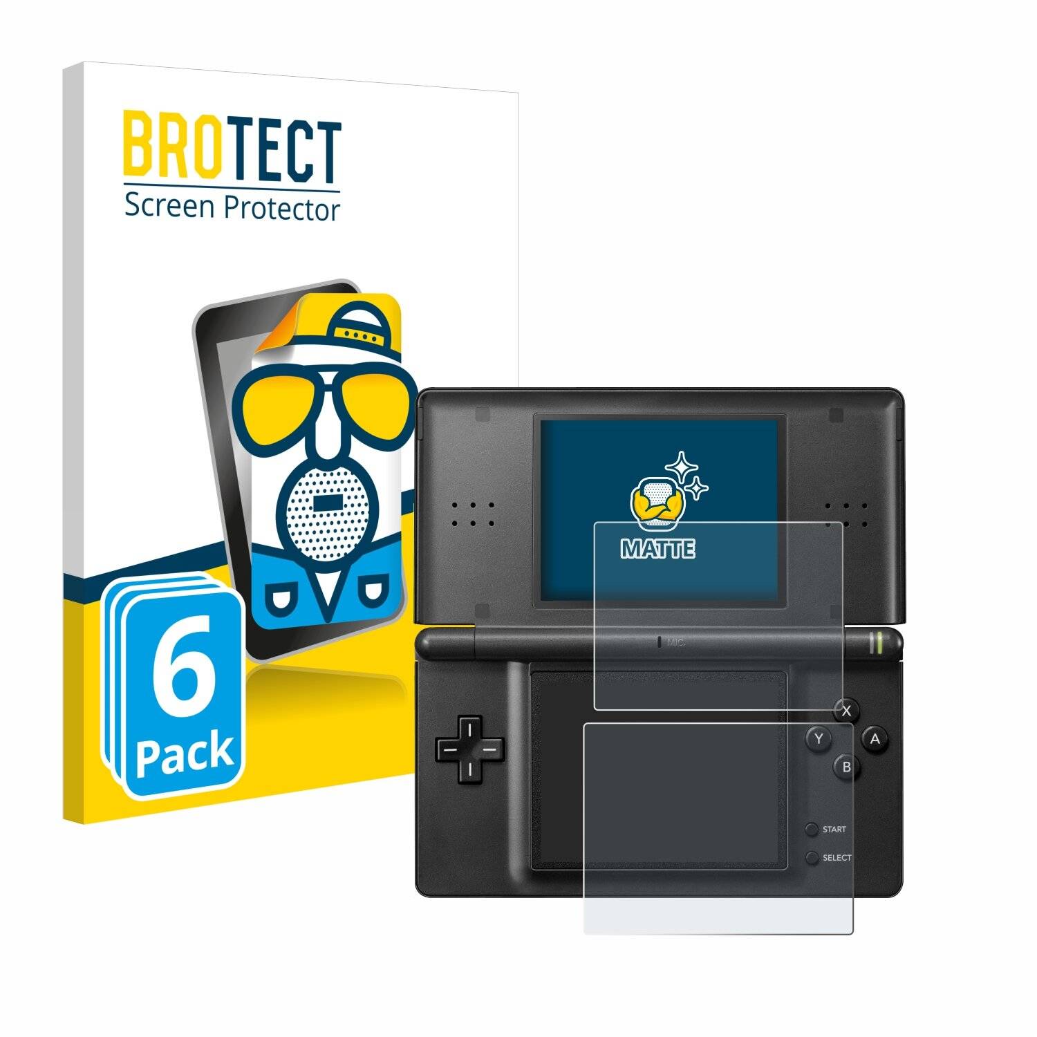 6x BROTECT Entspiegelungs-Folie für Nintendo DS