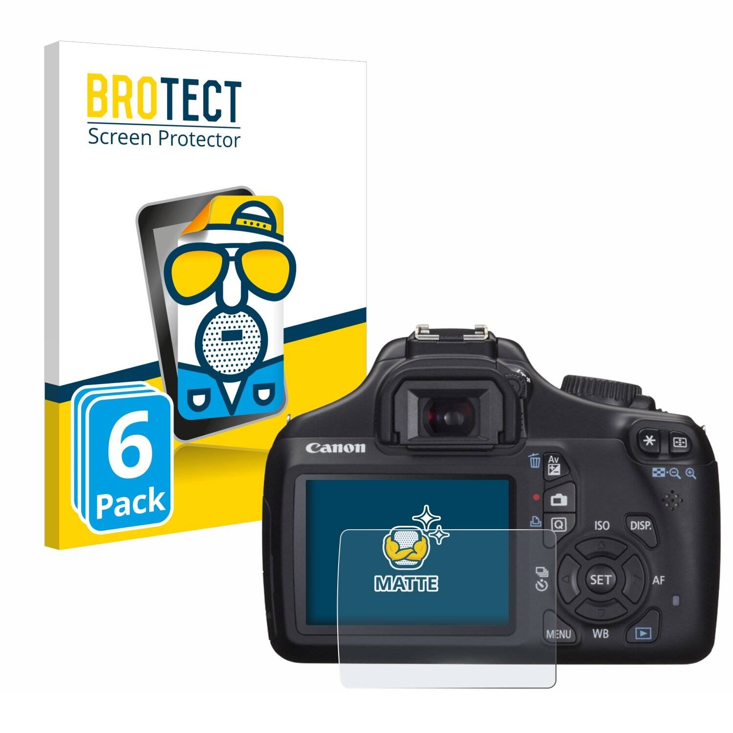 6x BROTECT Entspiegelungs-Folie für Canon EOS
