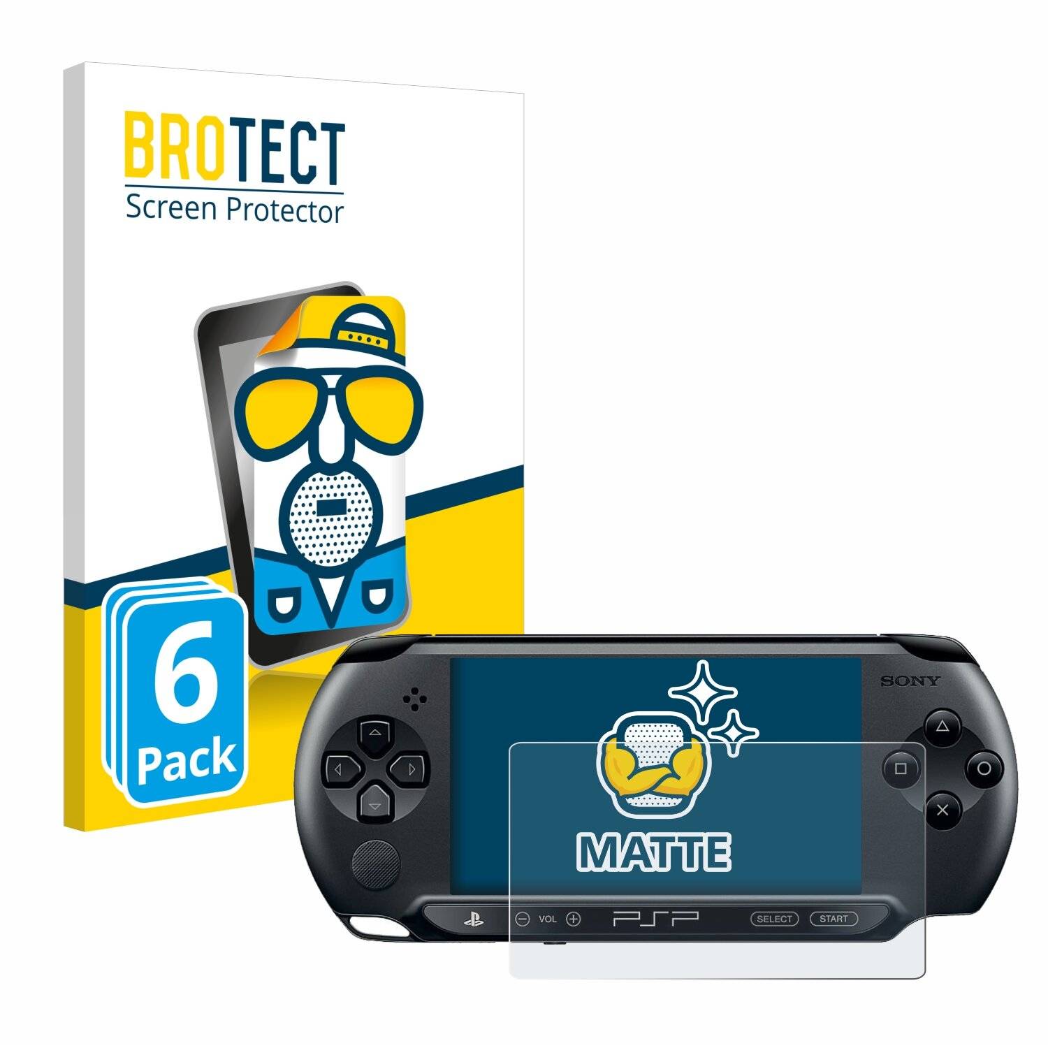6x BROTECT Entspiegelungs-Folie für Sony PSP