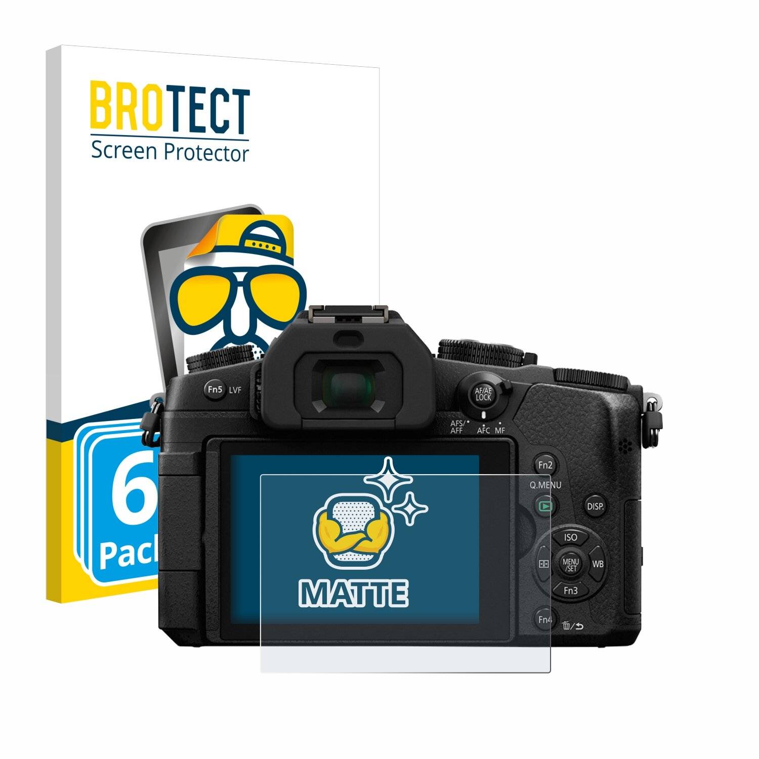 6x BROTECT Entspiegelungs-Folie für Panasonic Lumix