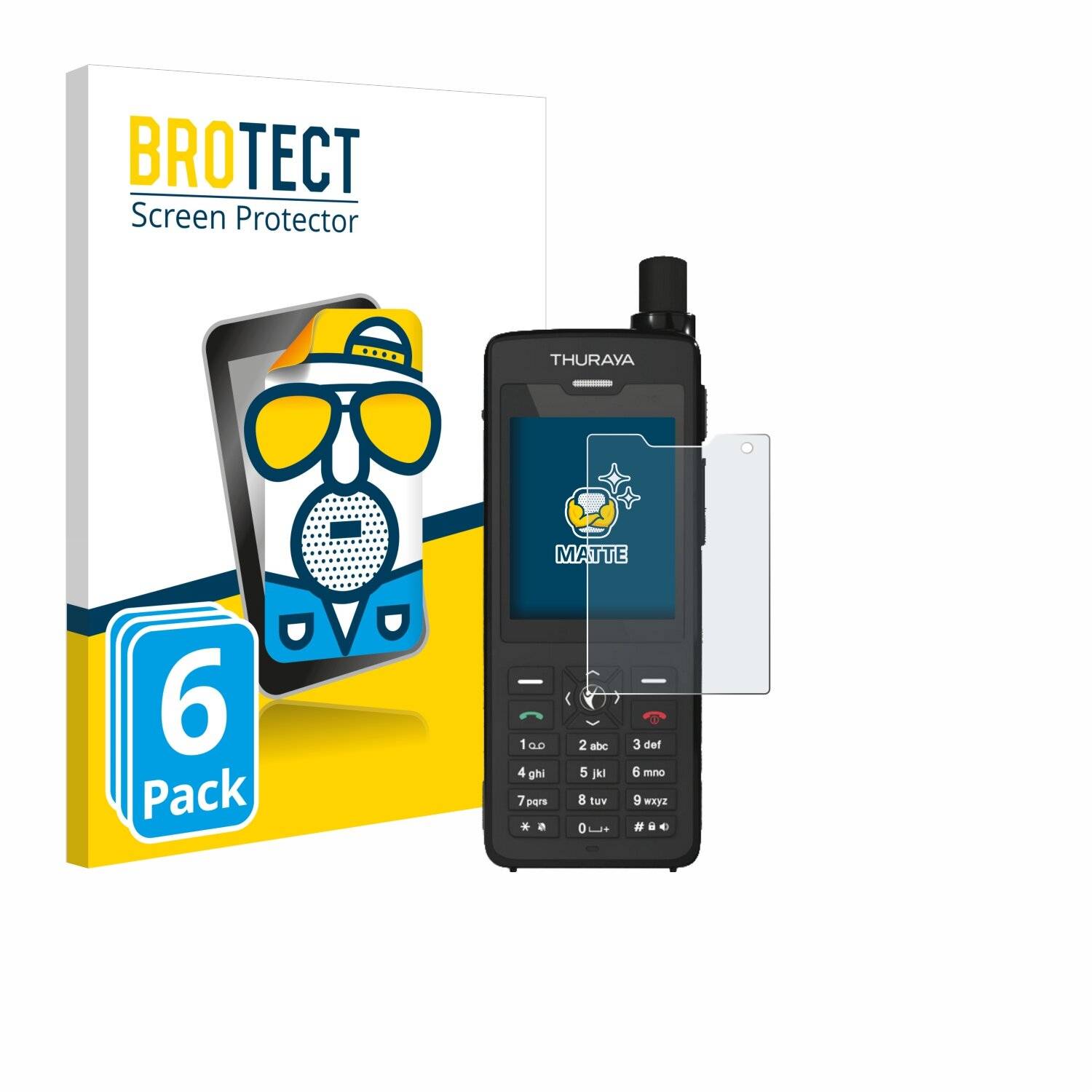 6x BROTECT Entspiegelungs-Folie für Thuraya XT-Pro Dual