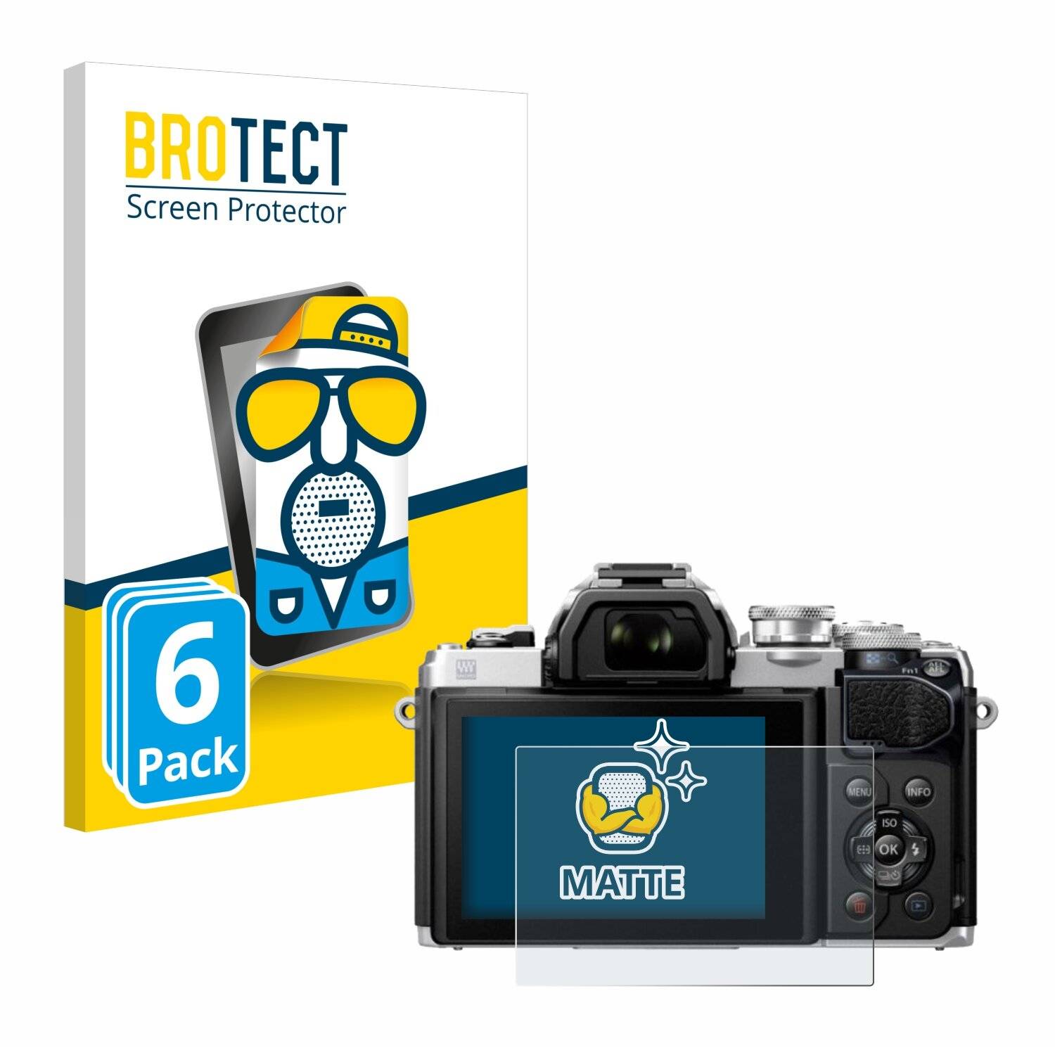 6x BROTECT Entspiegelungs-Folie für Olympus OM-D E-M10 Mark