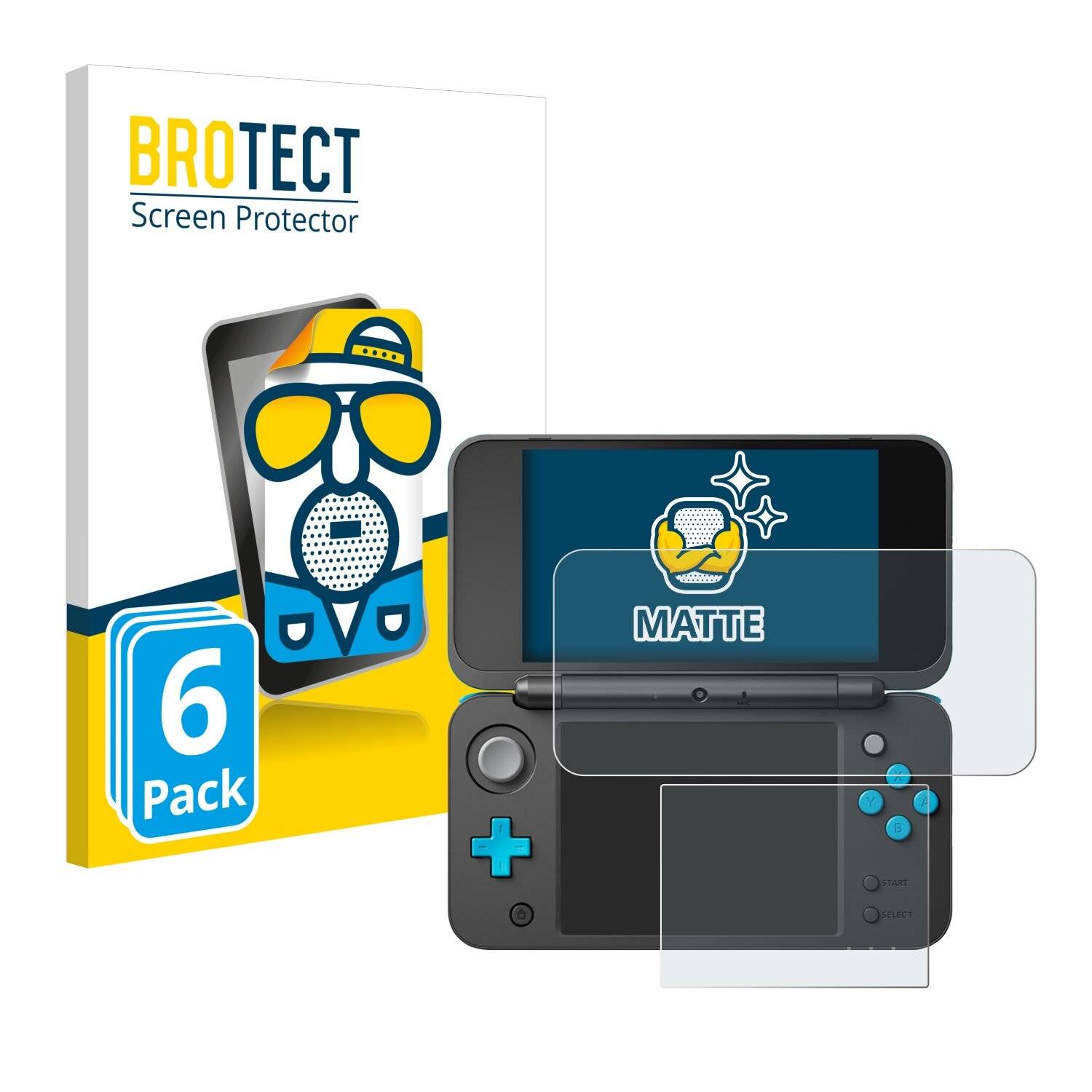 6x BROTECT Entspiegelungs-Folie für New Nintendo 2DS