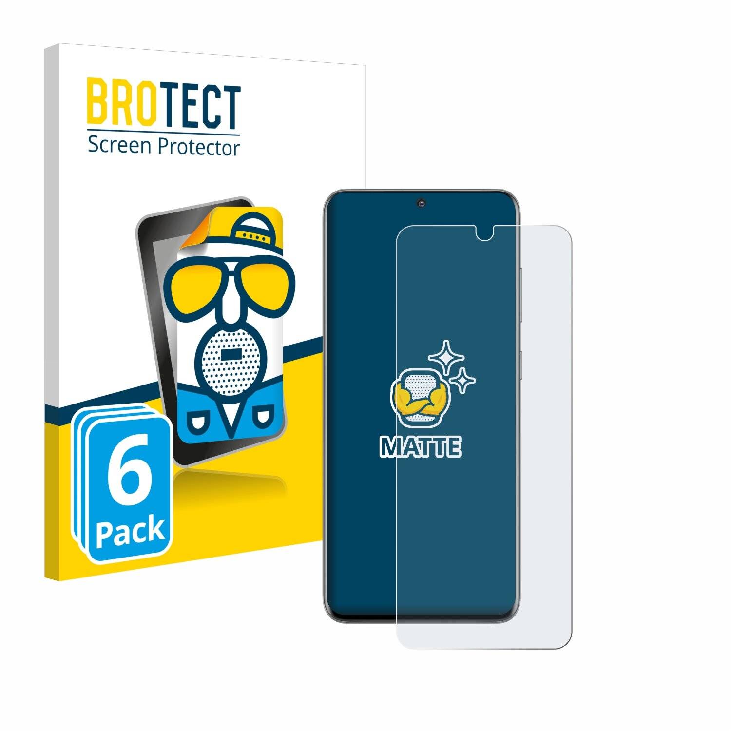 6x BROTECT Entspiegelungs-Folie für Samsung Galaxy