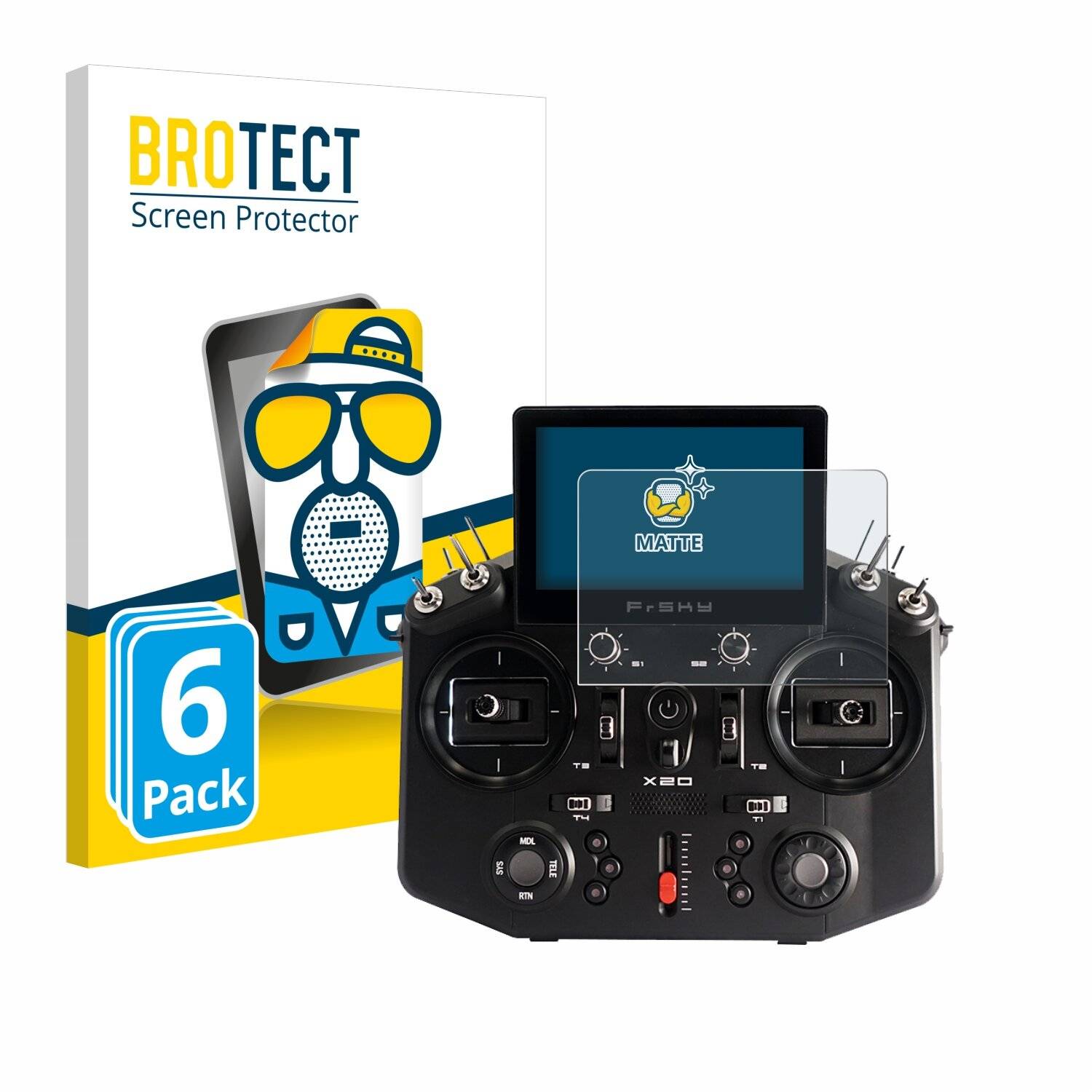 6x BROTECT Entspiegelungs-Folie für FrSky Tandem