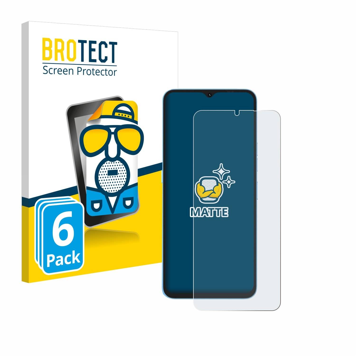 6x BROTECT Entspiegelungs-Folie für Umidigi A13
