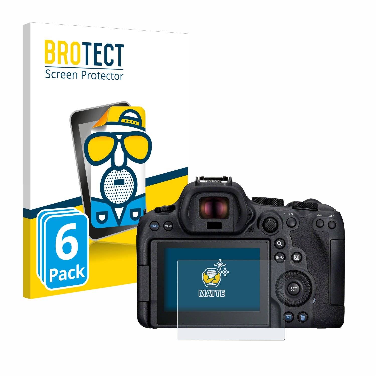 6x BROTECT Entspiegelungs-Folie für Canon EOS R6 Mark