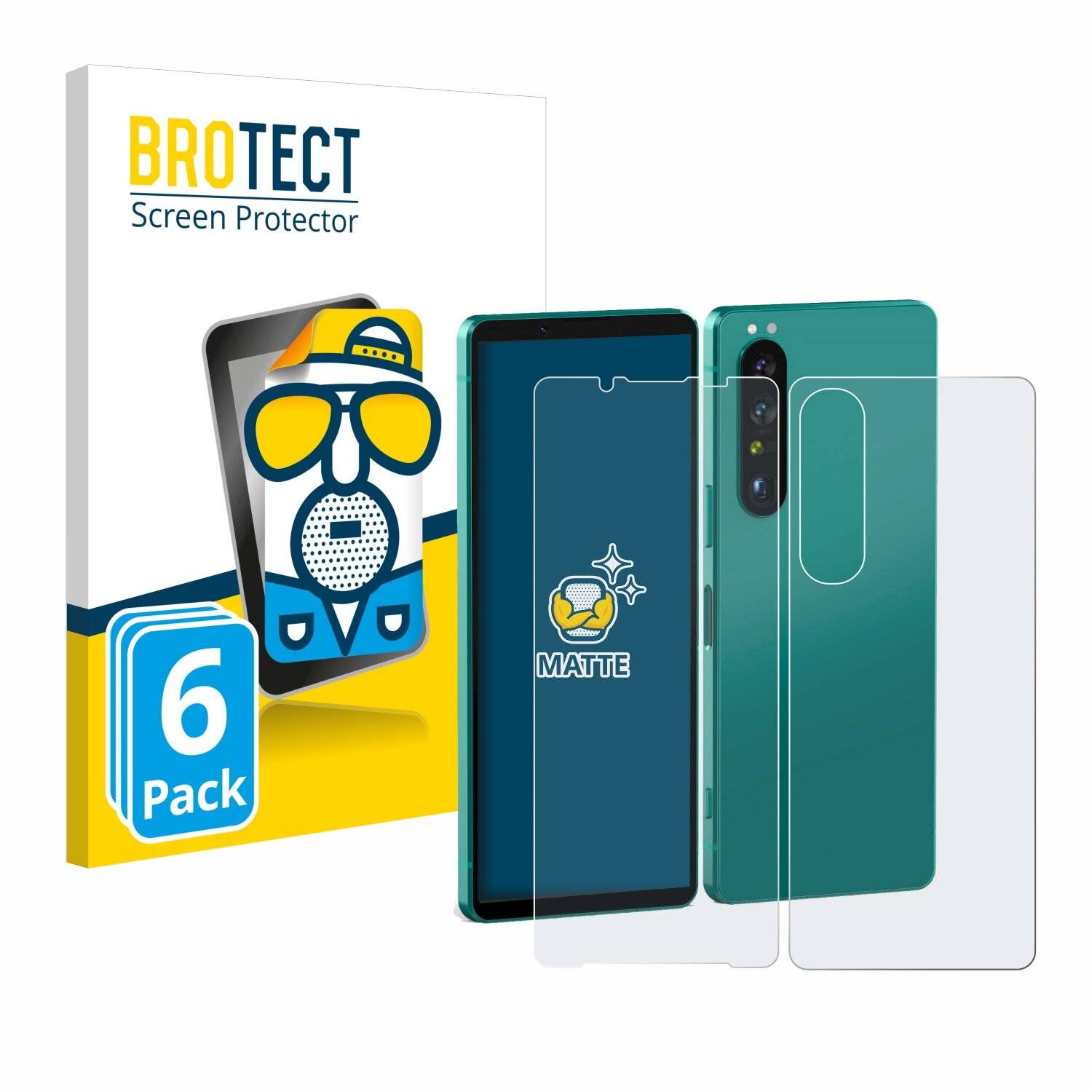 6x BROTECT Entspiegelungs-Folie für Sony Xperia 1 V