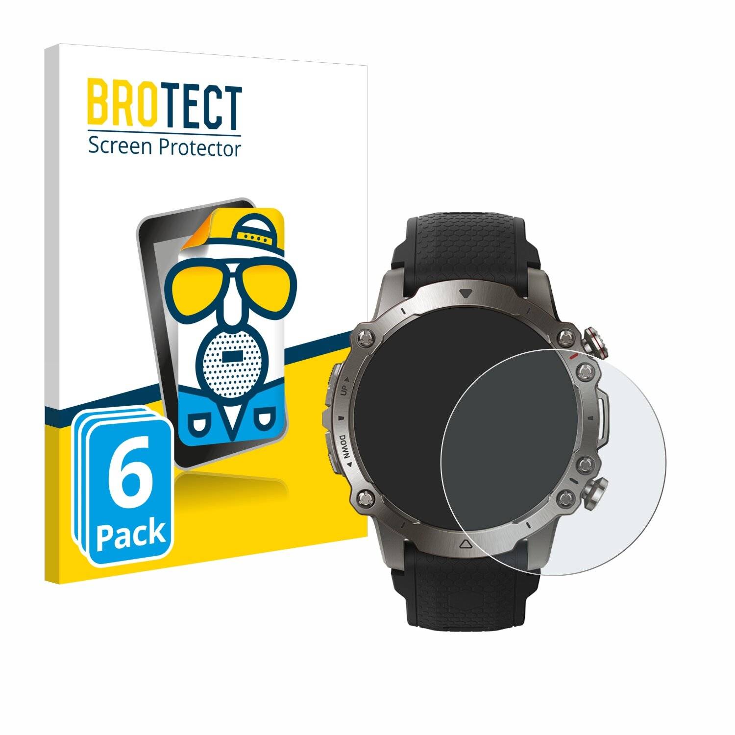 6x BROTECT Entspiegelungs-Folie für Huami Amazfit