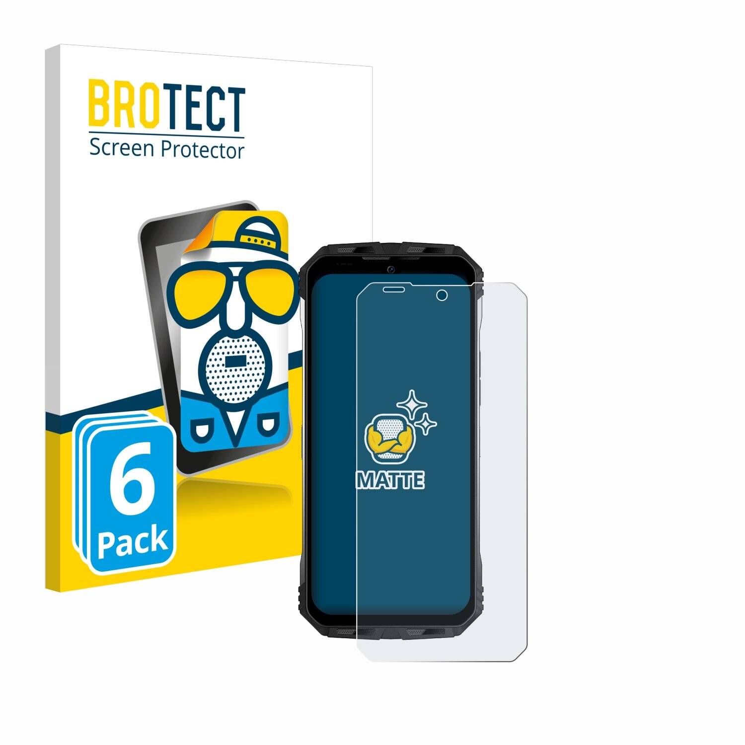 6x BROTECT Entspiegelungs-Folie für Doogee S100 Helio