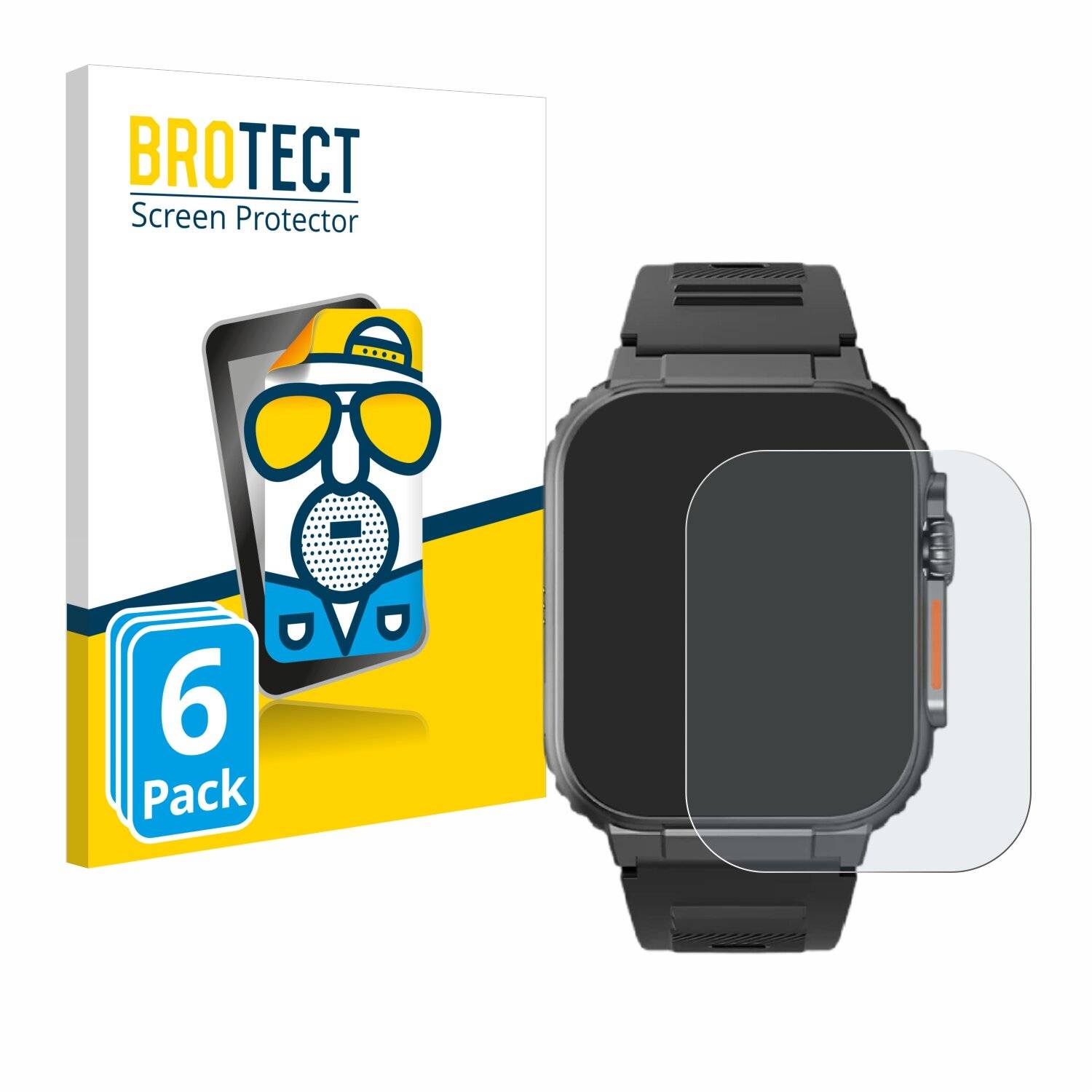 6x BROTECT Entspiegelungs-Folie für Njord Gear The Indestructible Smartwatch