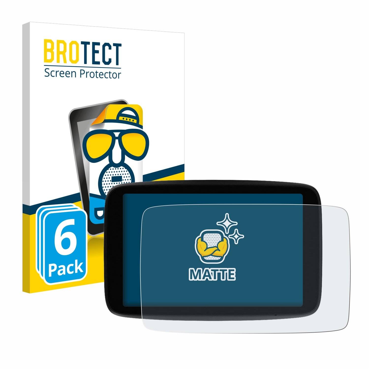6x BROTECT Entspiegelungs-Folie für TomTom GO Expert Plus