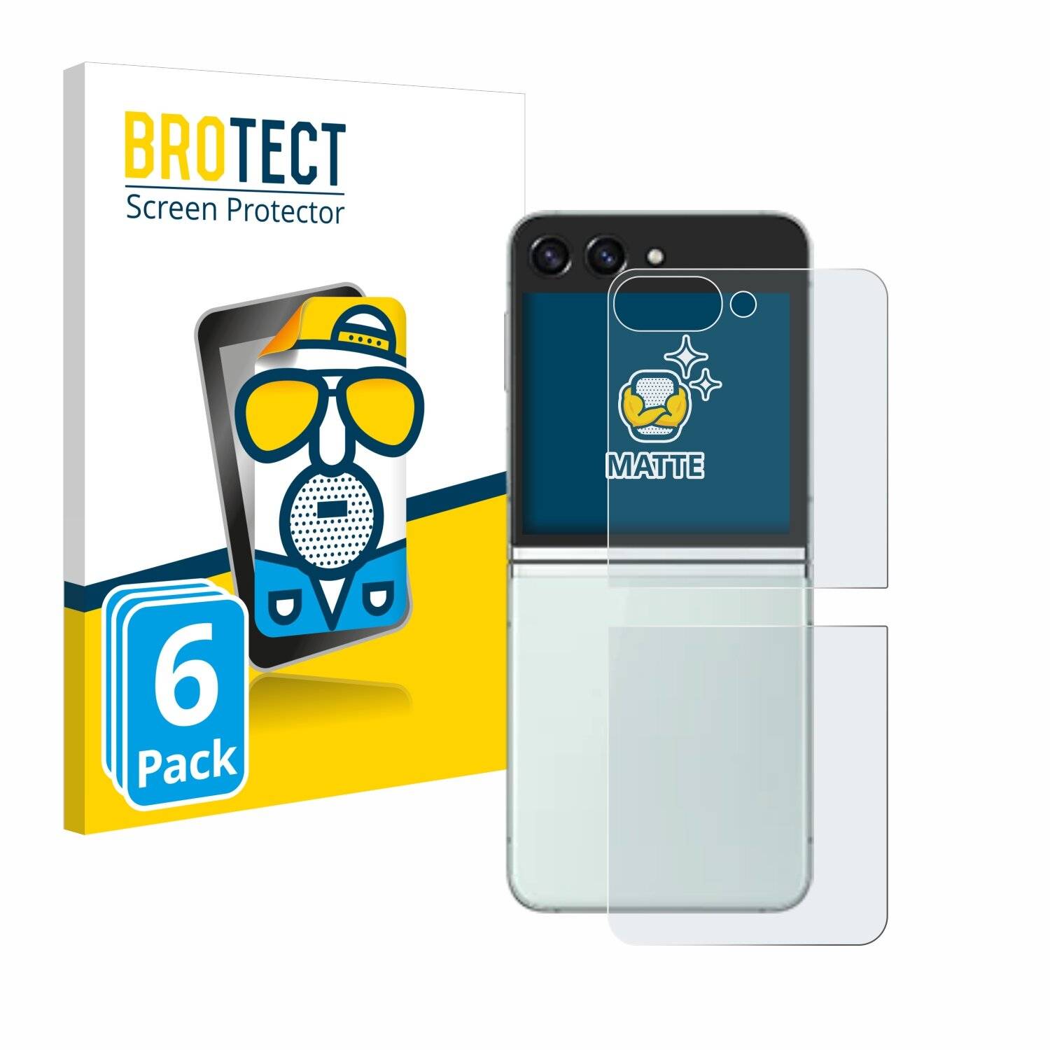 6x BROTECT Entspiegelungs-Folie für Samsung Galaxy Z Flip 5