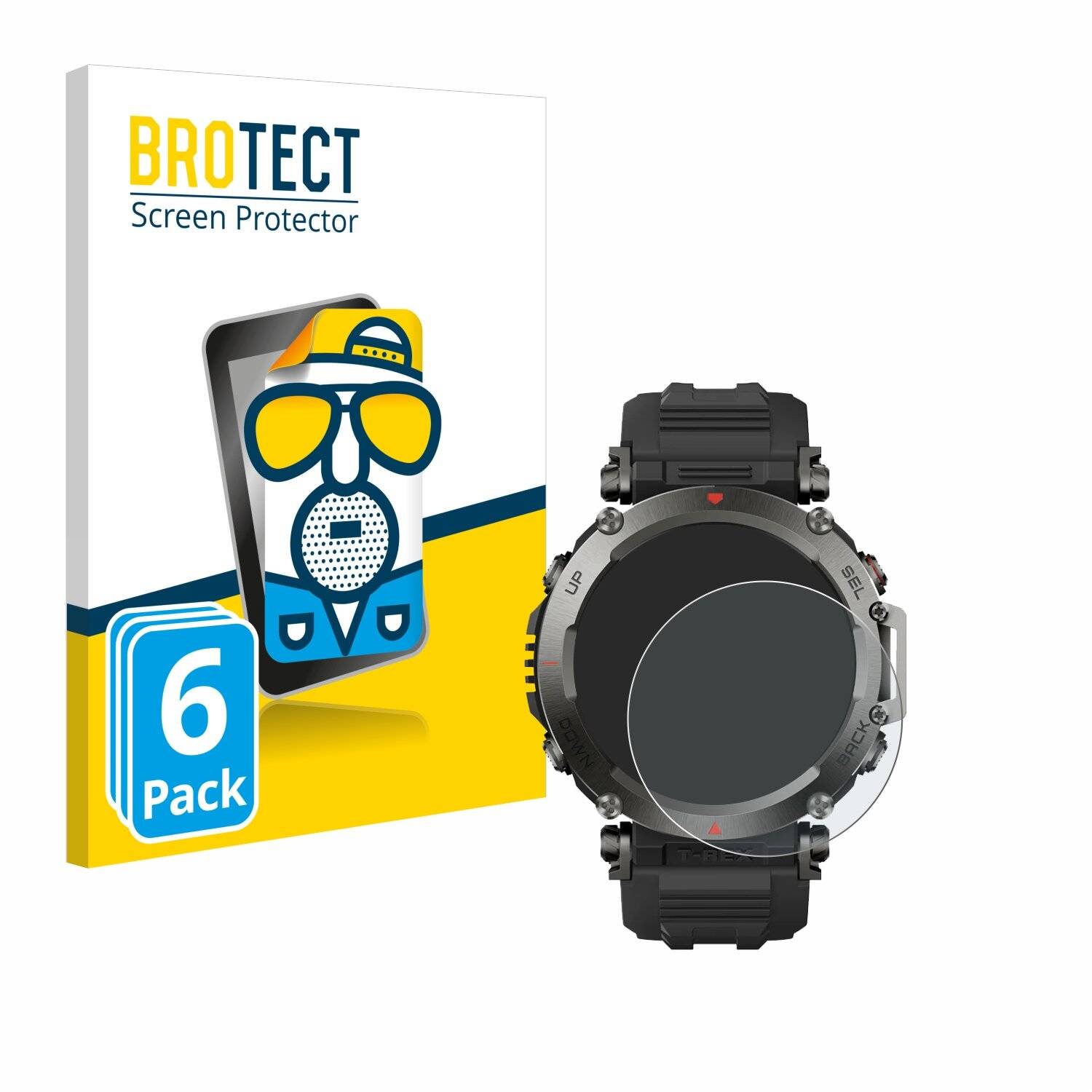 6x BROTECT Entspiegelungs-Folie für Huami Amazfit T-Rex