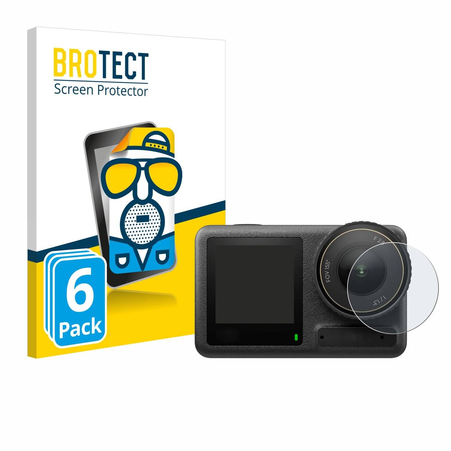 6x BROTECT Entspiegelungs-Folie für DJI Osmo Action 4