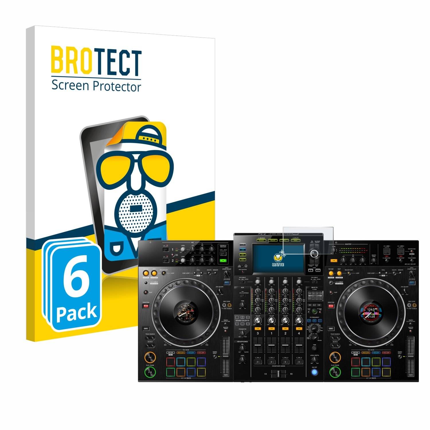 6x BROTECT Entspiegelungs-Folie für Pioneer XDJ