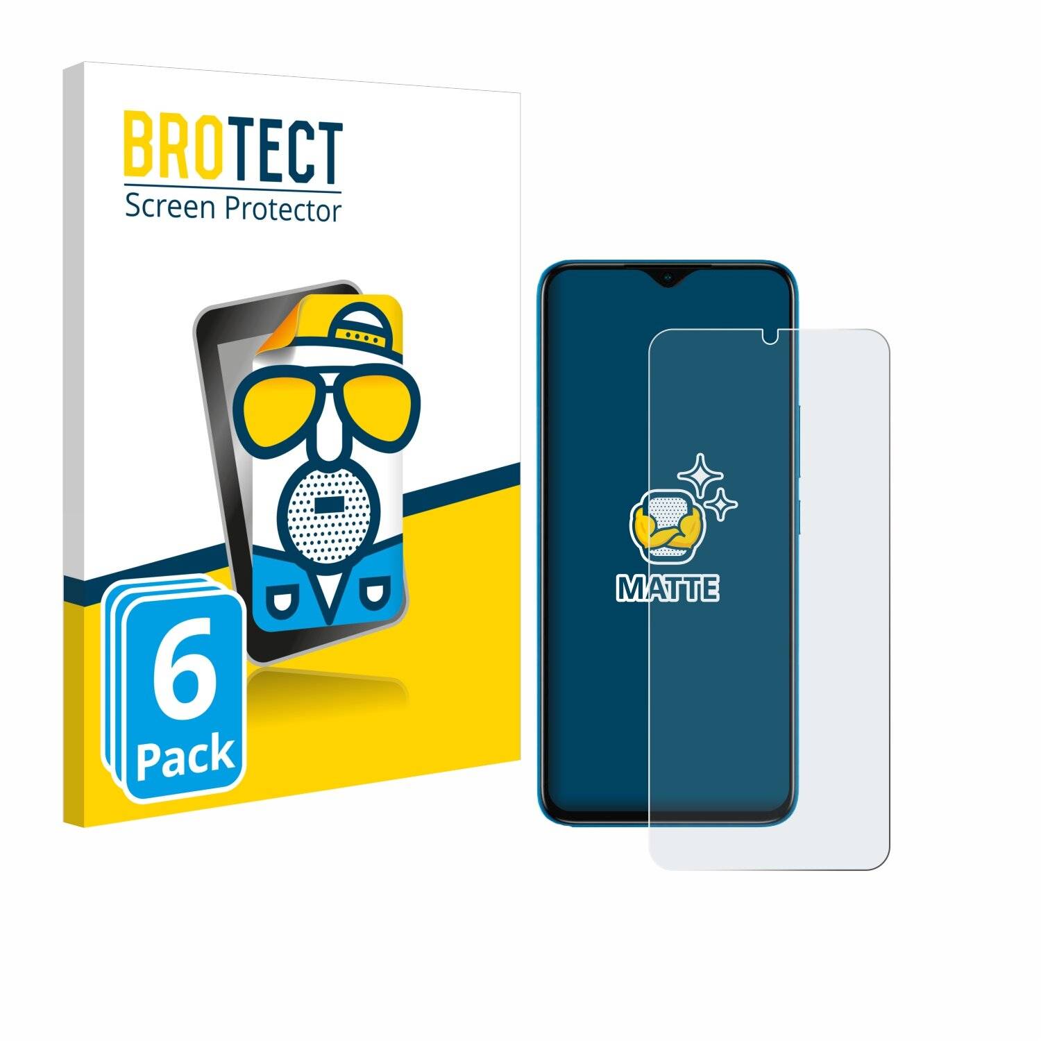 6x BROTECT Entspiegelungs-Folie für Infinix Smart 6