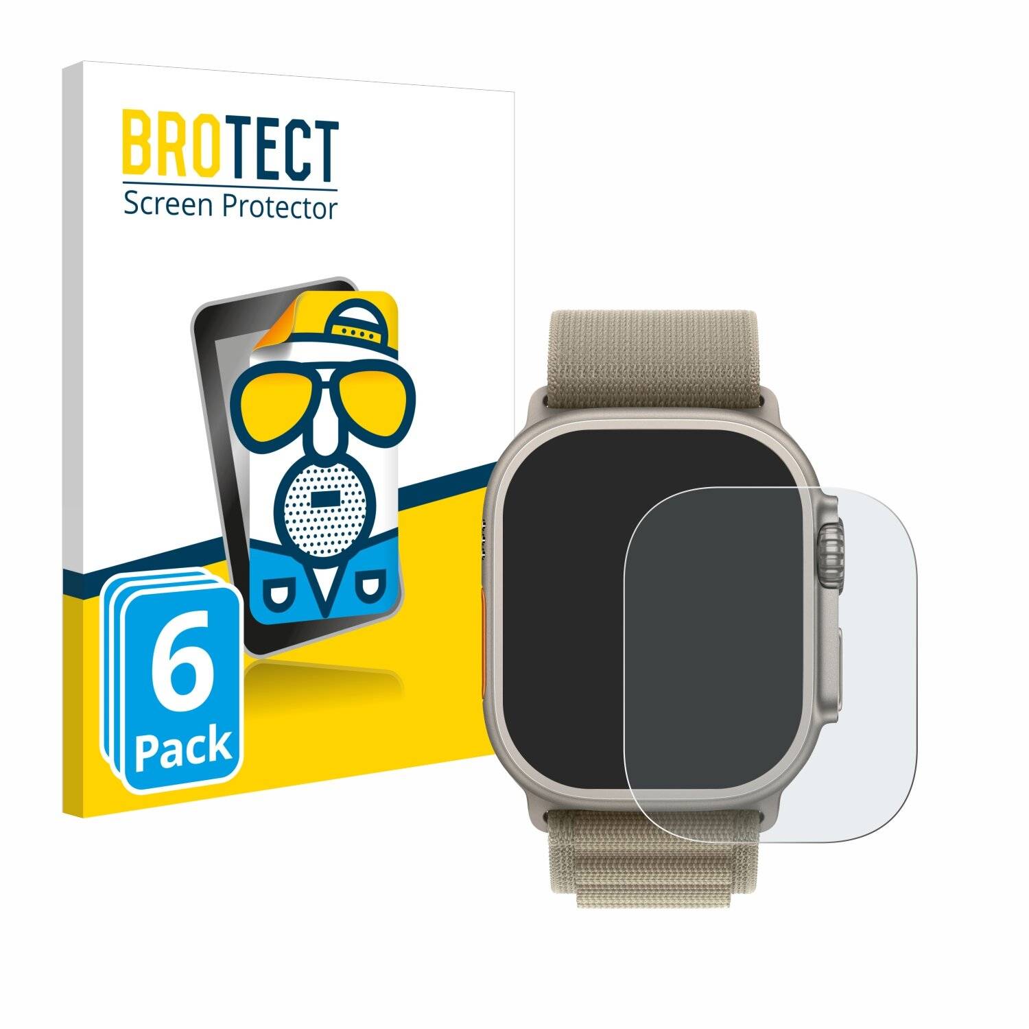 6x BROTECT Entspiegelungs-Folie für Apple Watch Ultra 2 (49